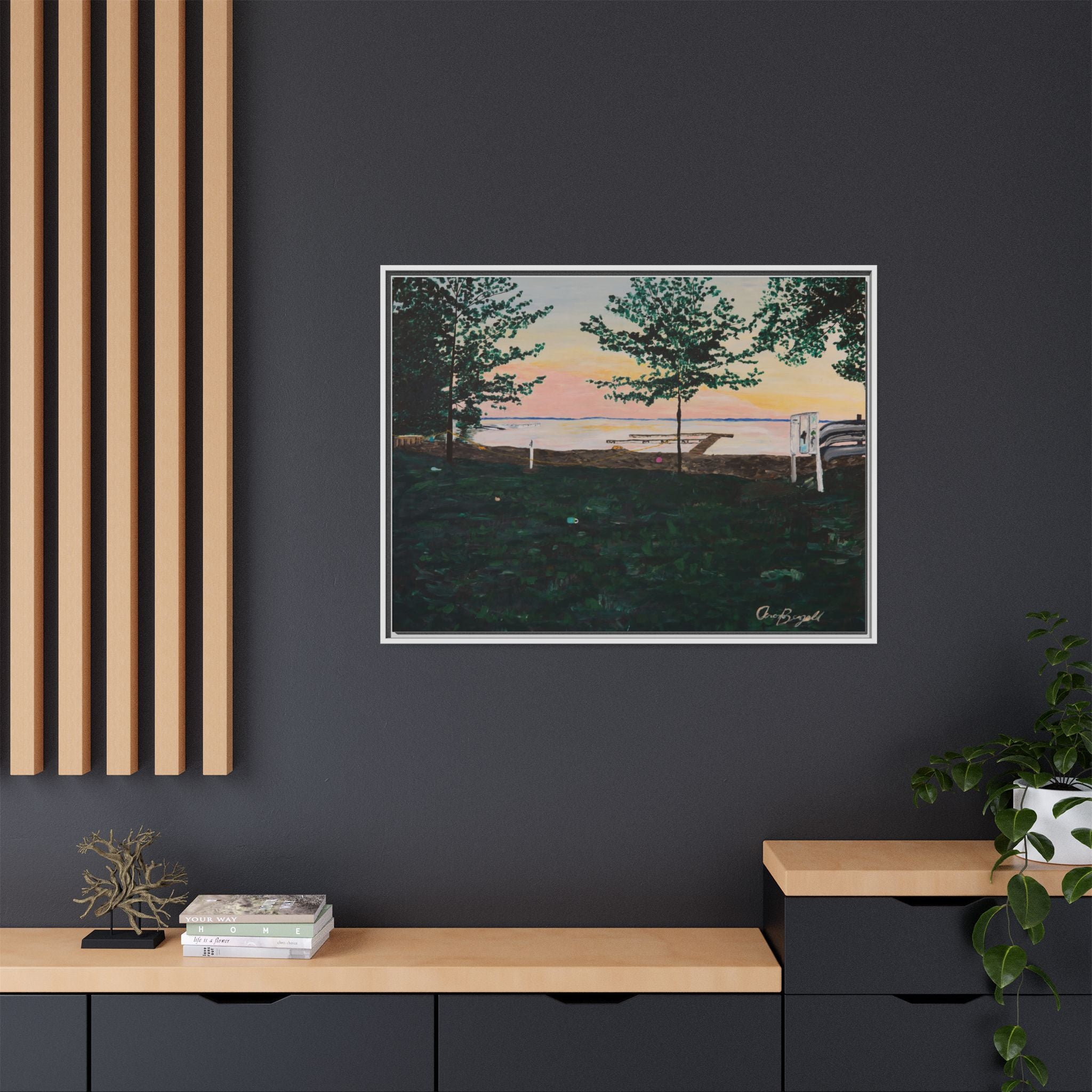Matte Canvas, Framed (Multi-color)