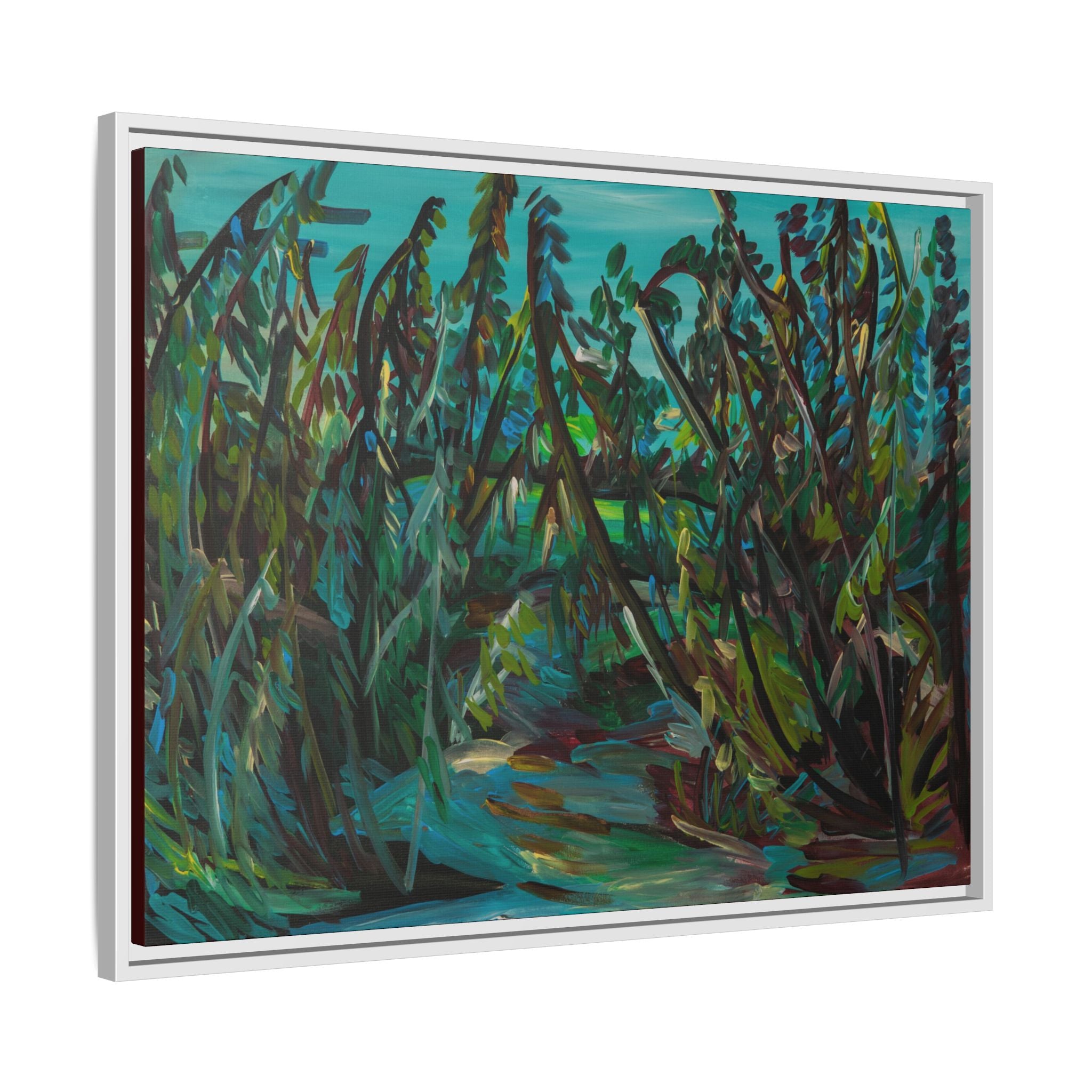 Matte Canvas, Framed (Multi-color)