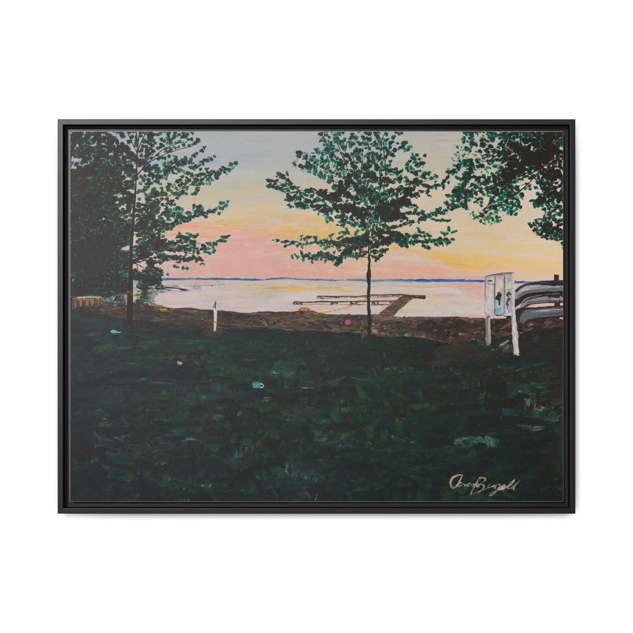 Matte Canvas, Framed (Multi-color)