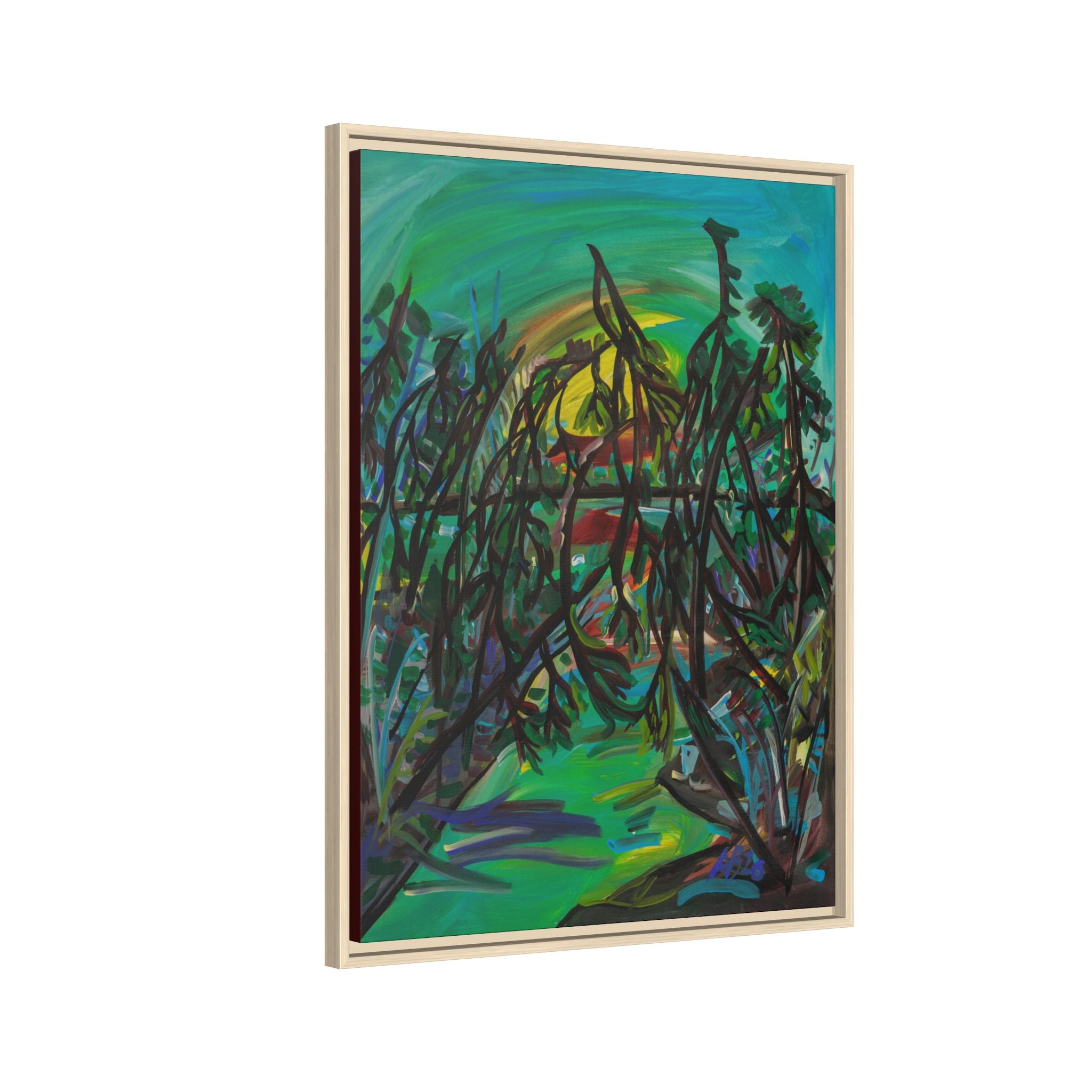 Matte Canvas, Framed (Multi-color)