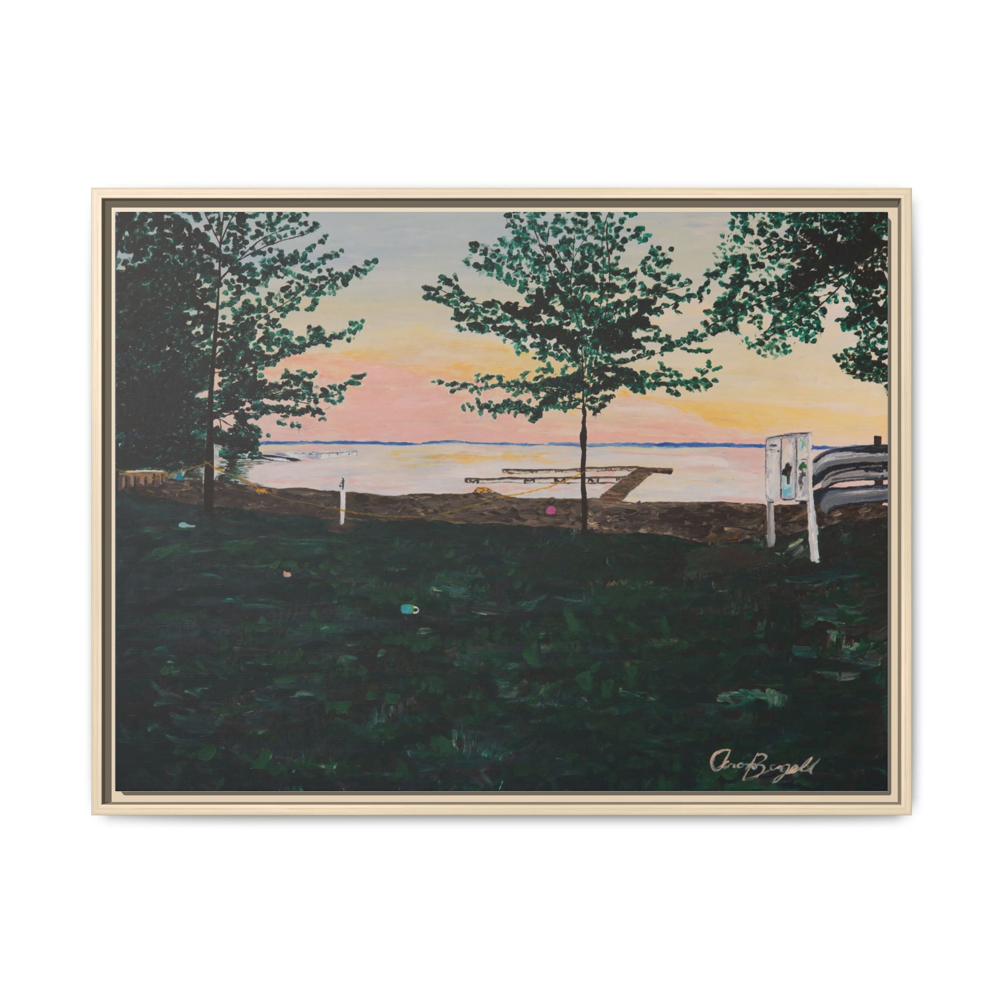 Matte Canvas, Framed (Multi-color)