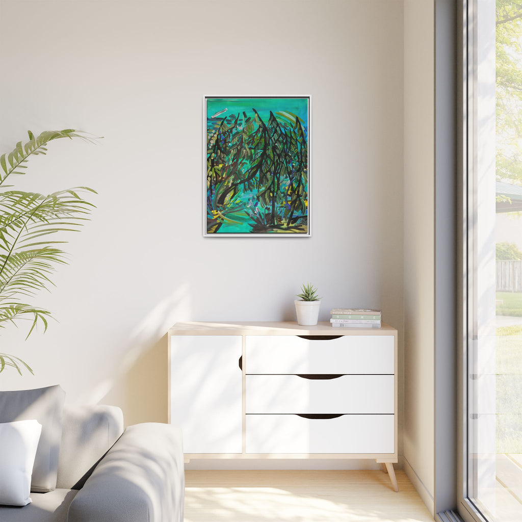 Matte Canvas, Framed (Multi-color)