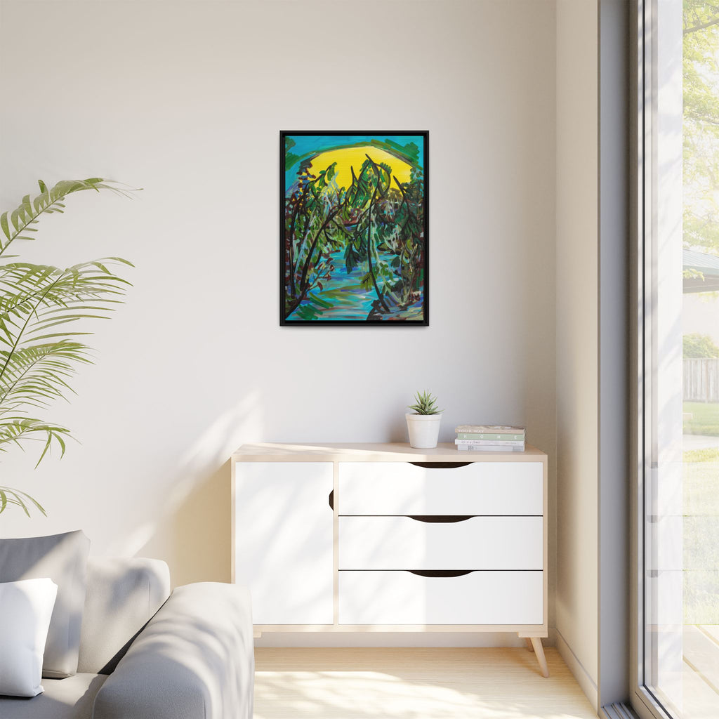 Matte Canvas, Framed (Multi-color)