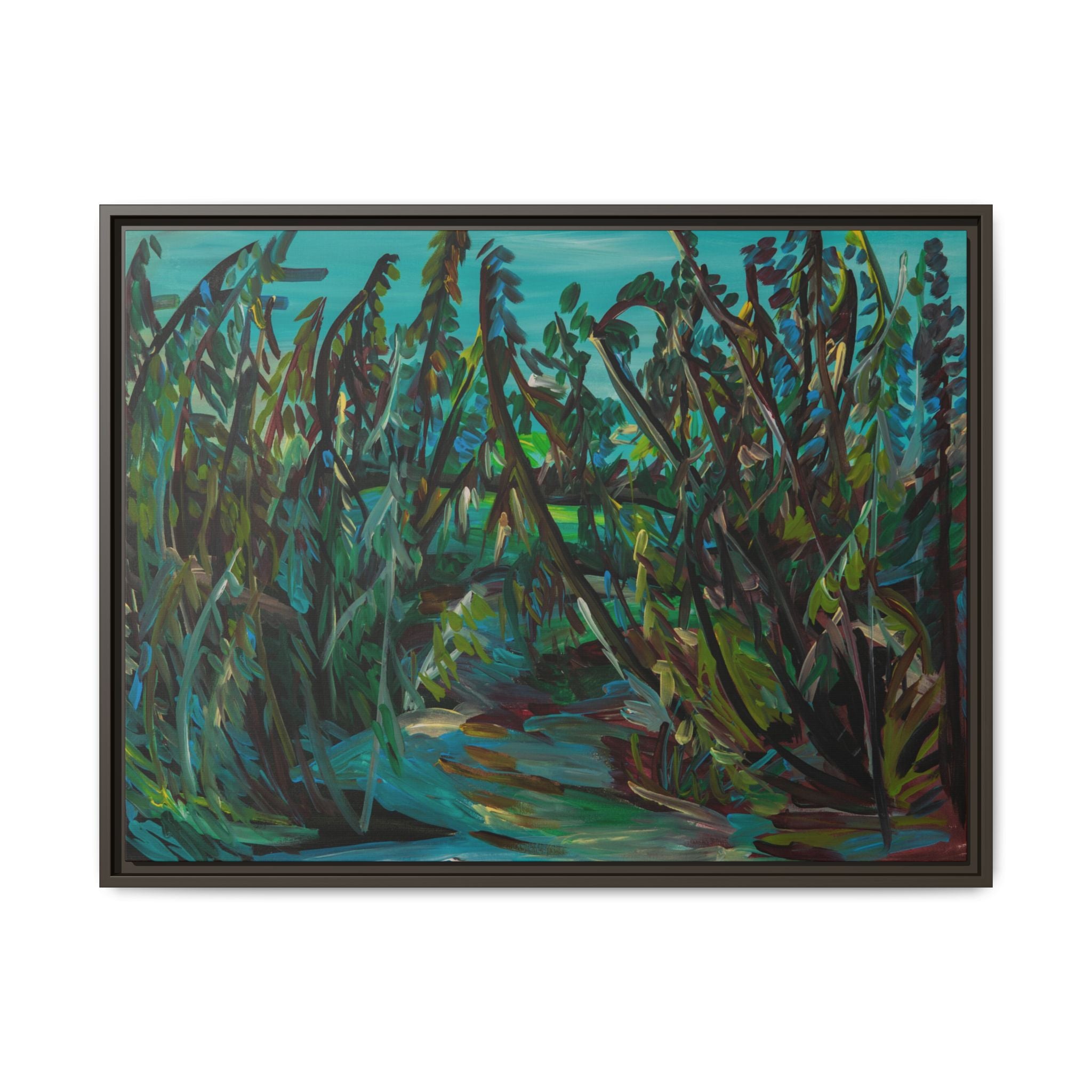 Matte Canvas, Framed (Multi-color)