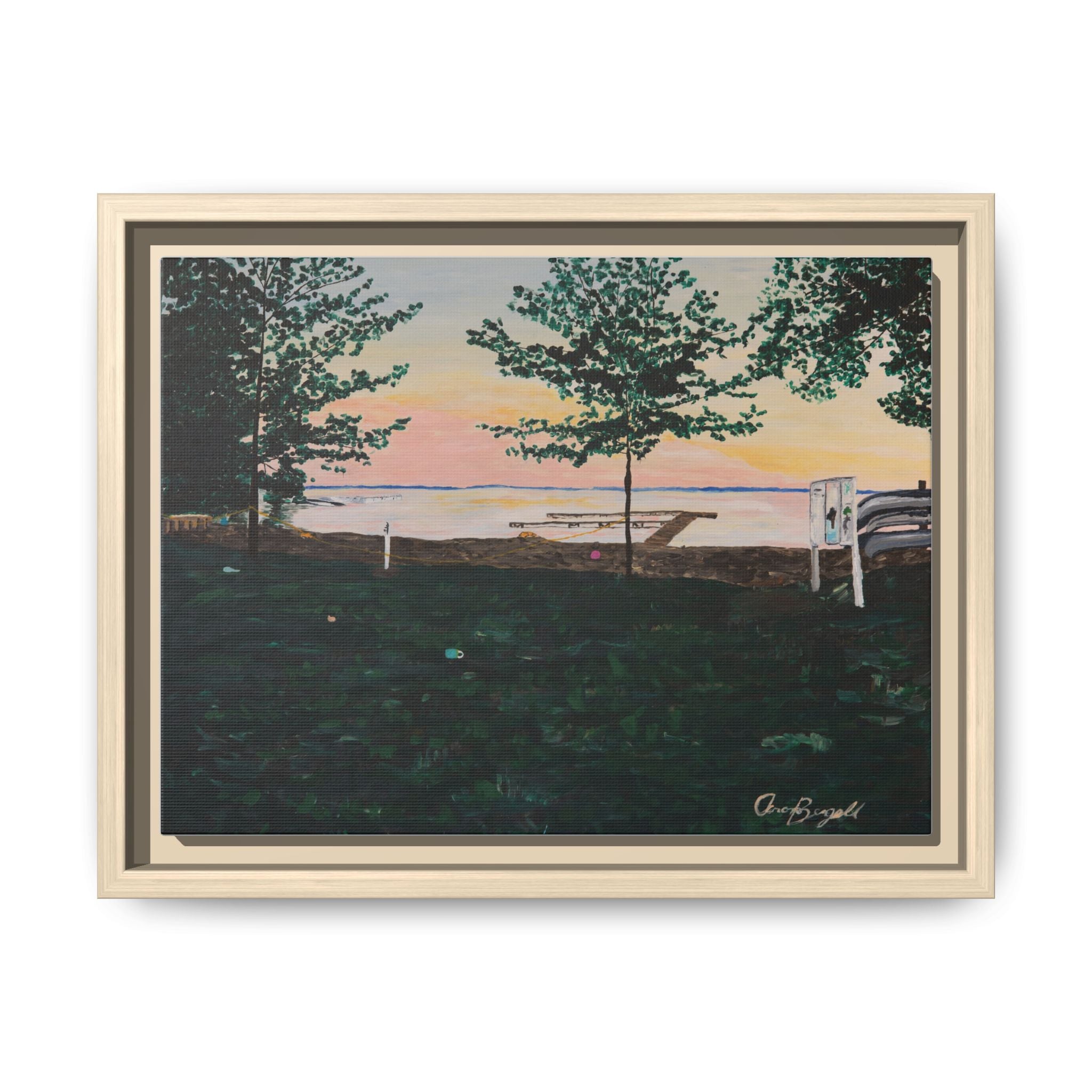 Matte Canvas, Framed (Multi-color)