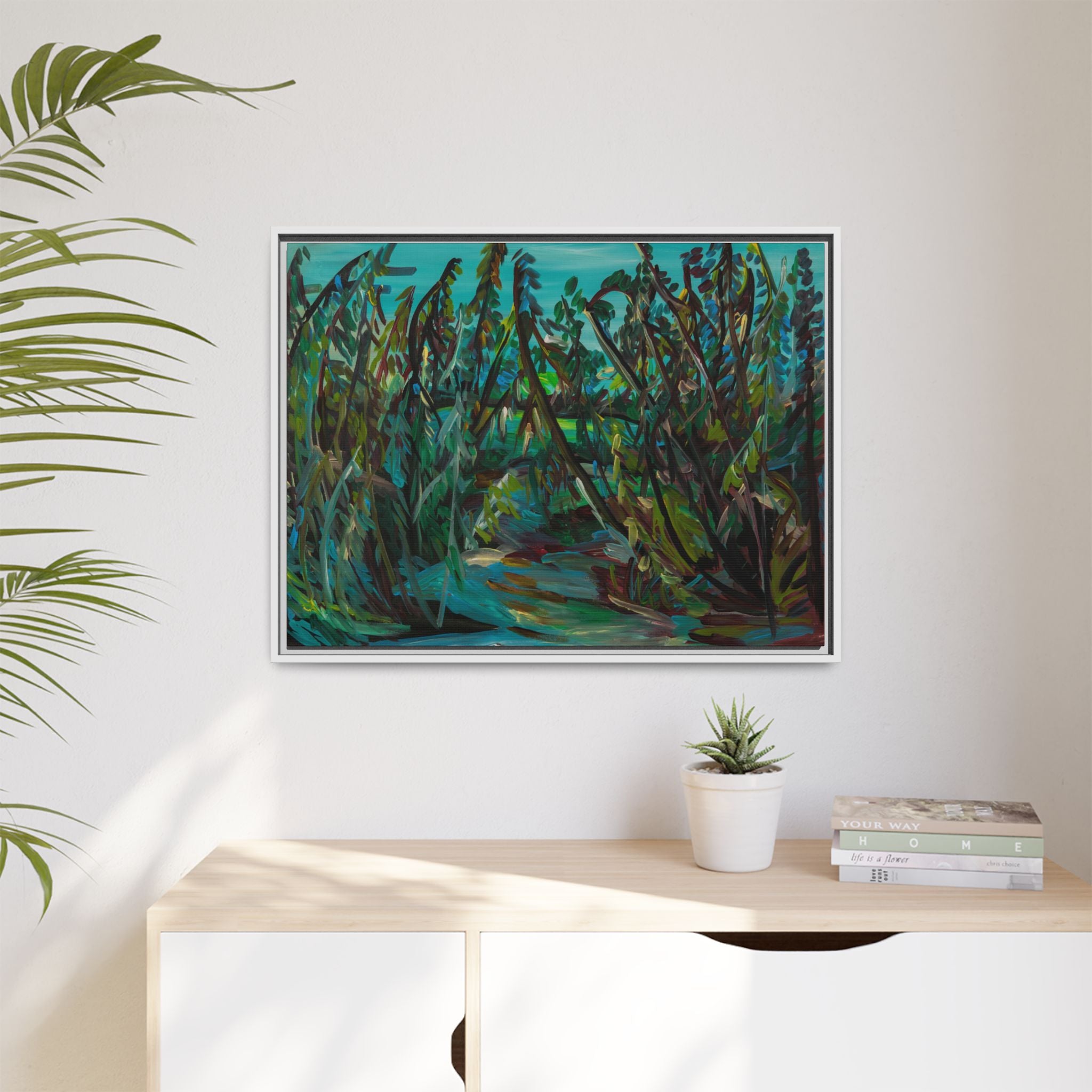Matte Canvas, Framed (Multi-color)