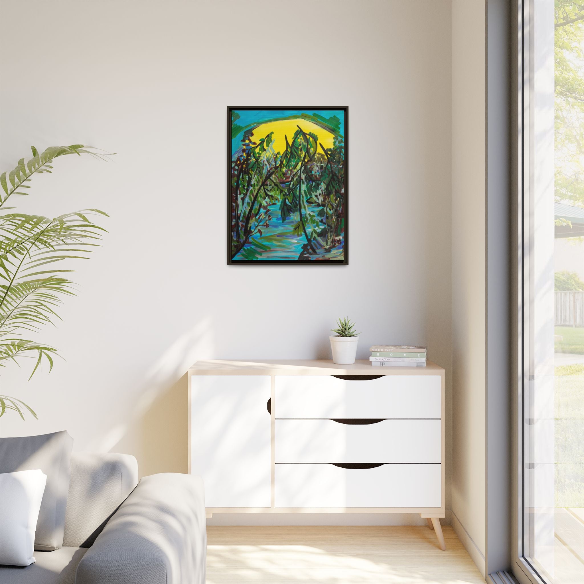 Matte Canvas, Framed (Multi-color)