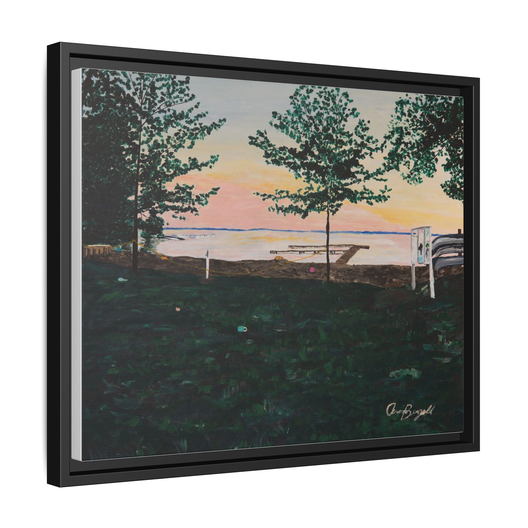 Matte Canvas, Framed (Multi-color)
