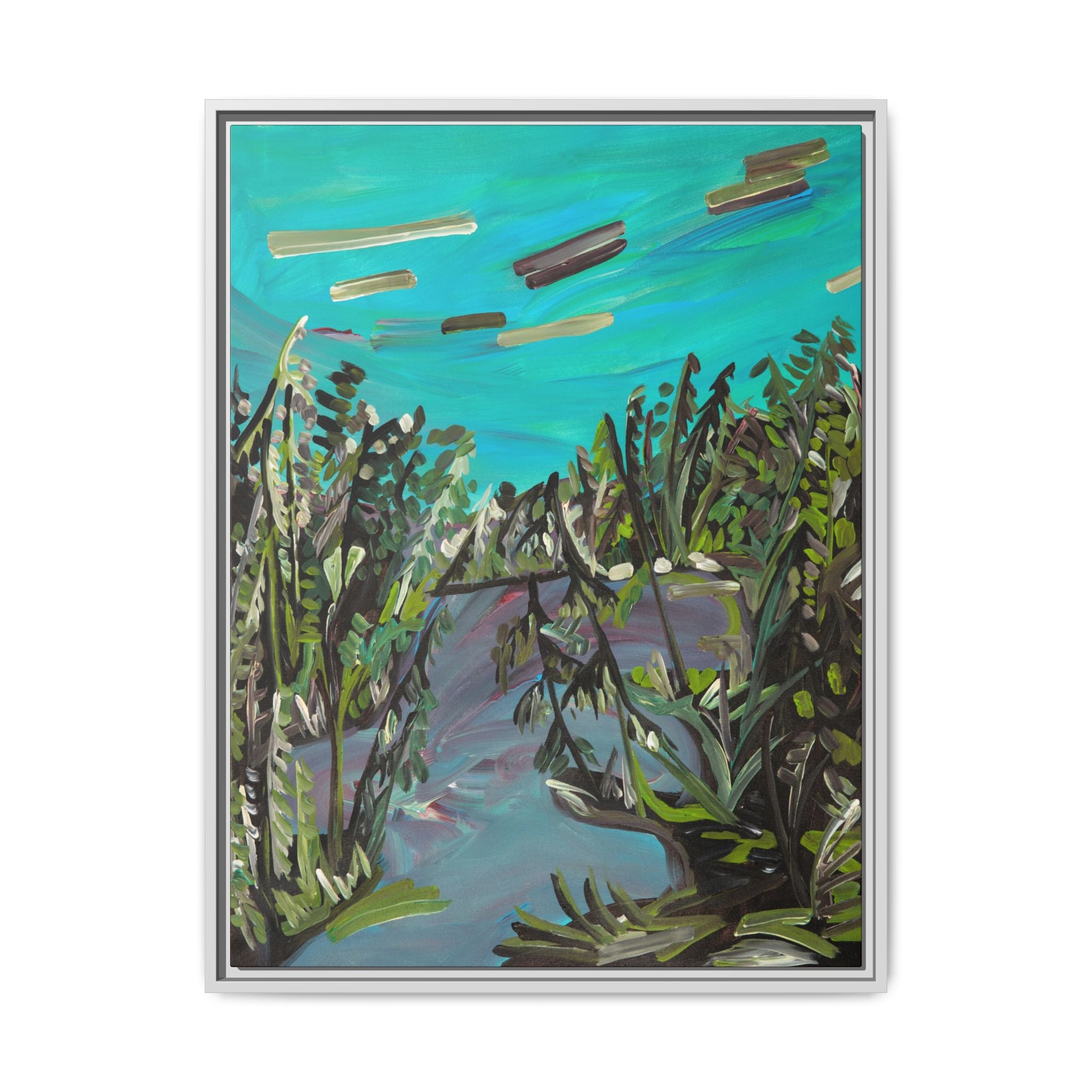 Matte Canvas, Framed (Multi-color)