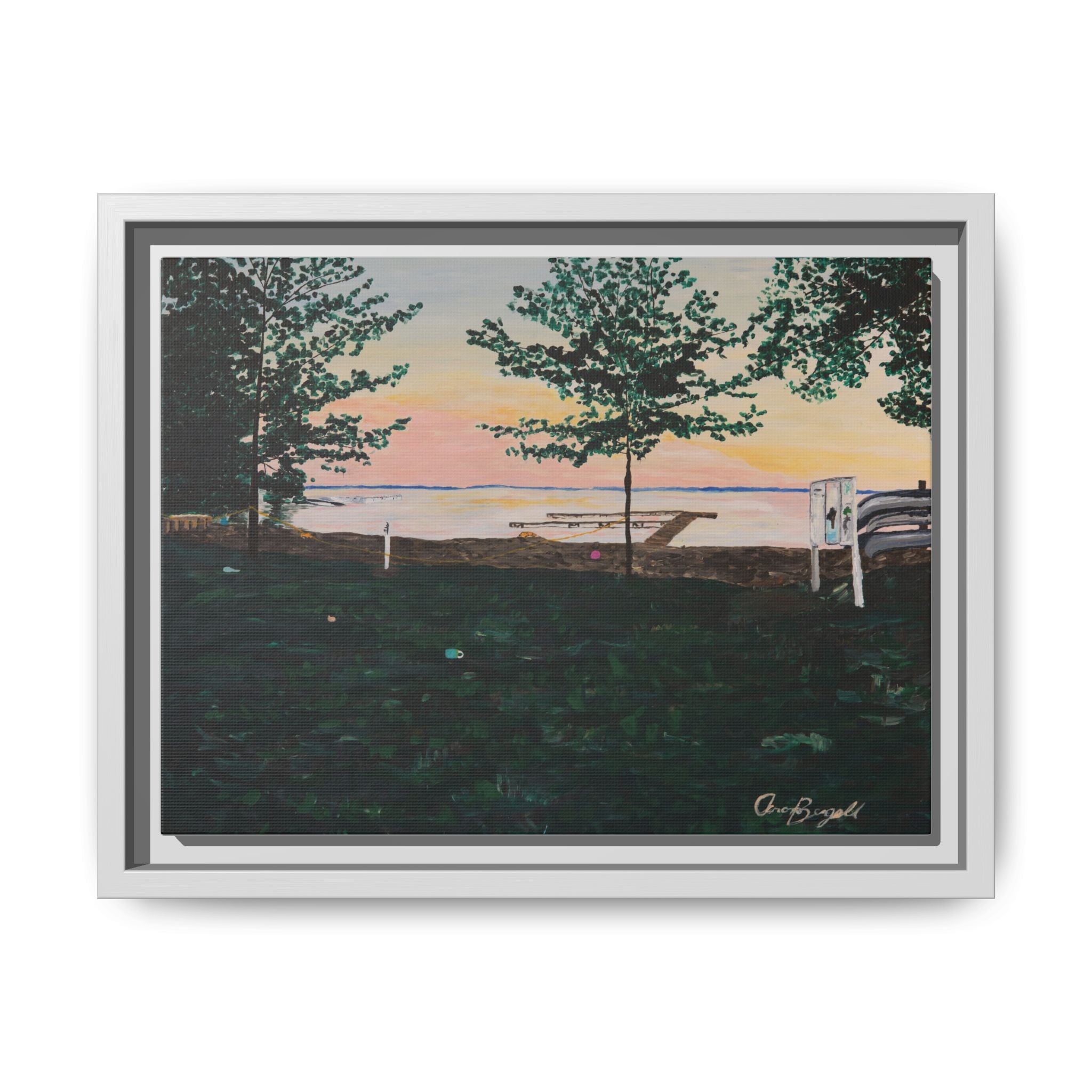 Matte Canvas, Framed (Multi-color)