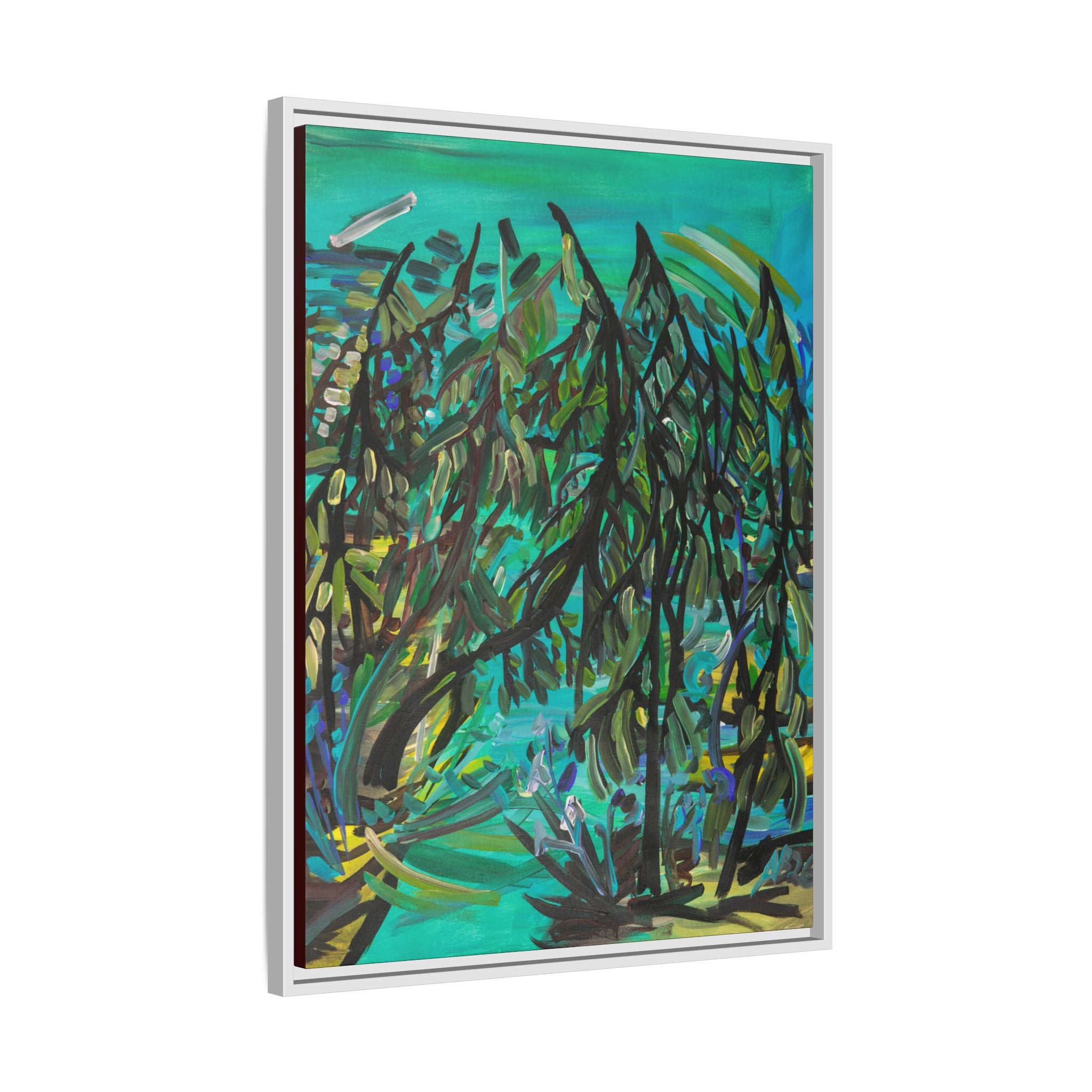 Matte Canvas, Framed (Multi-color)