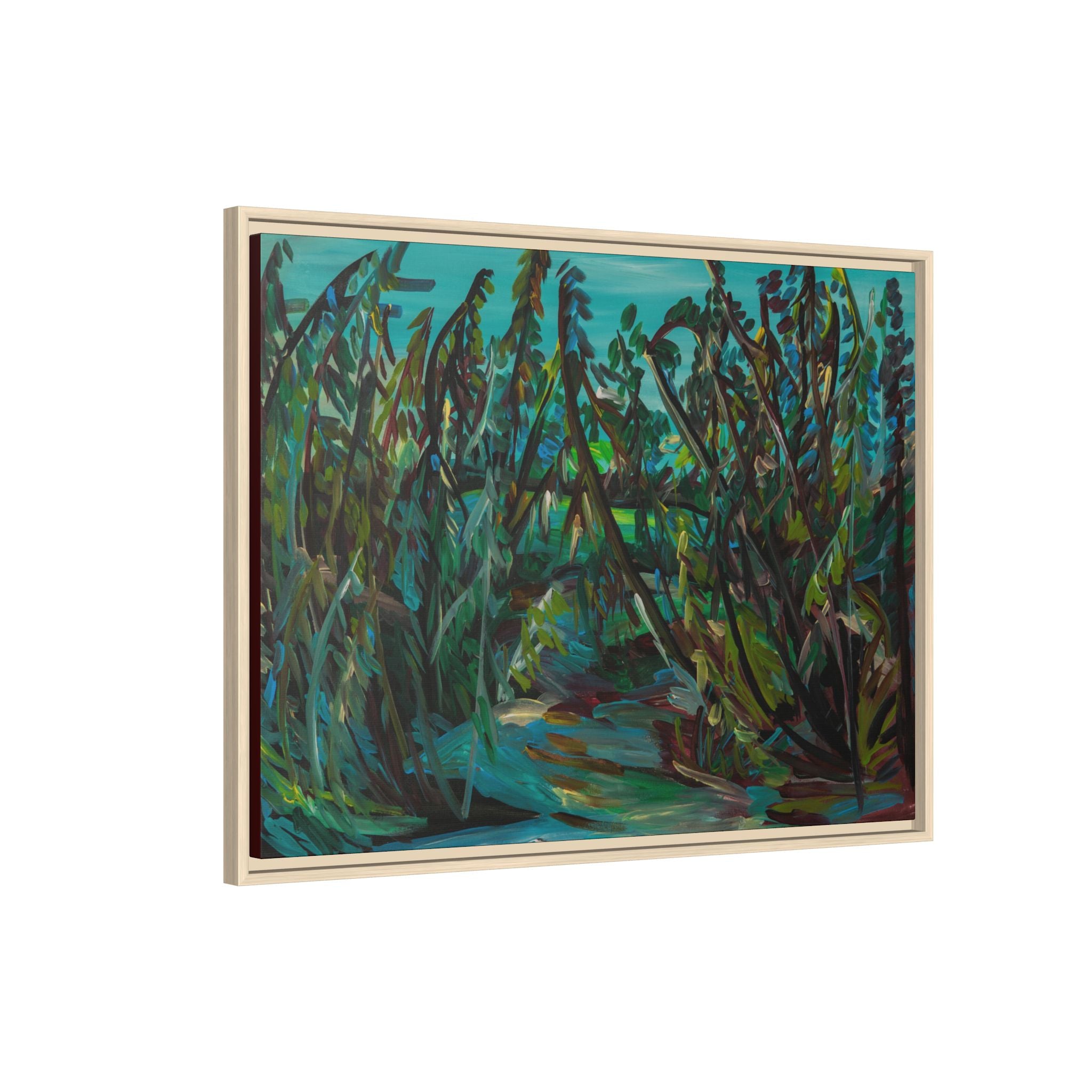 Matte Canvas, Framed (Multi-color)