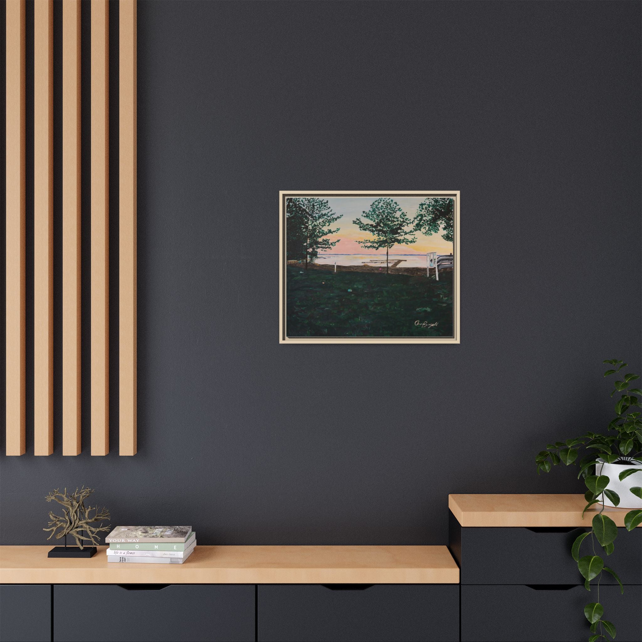Matte Canvas, Framed (Multi-color)