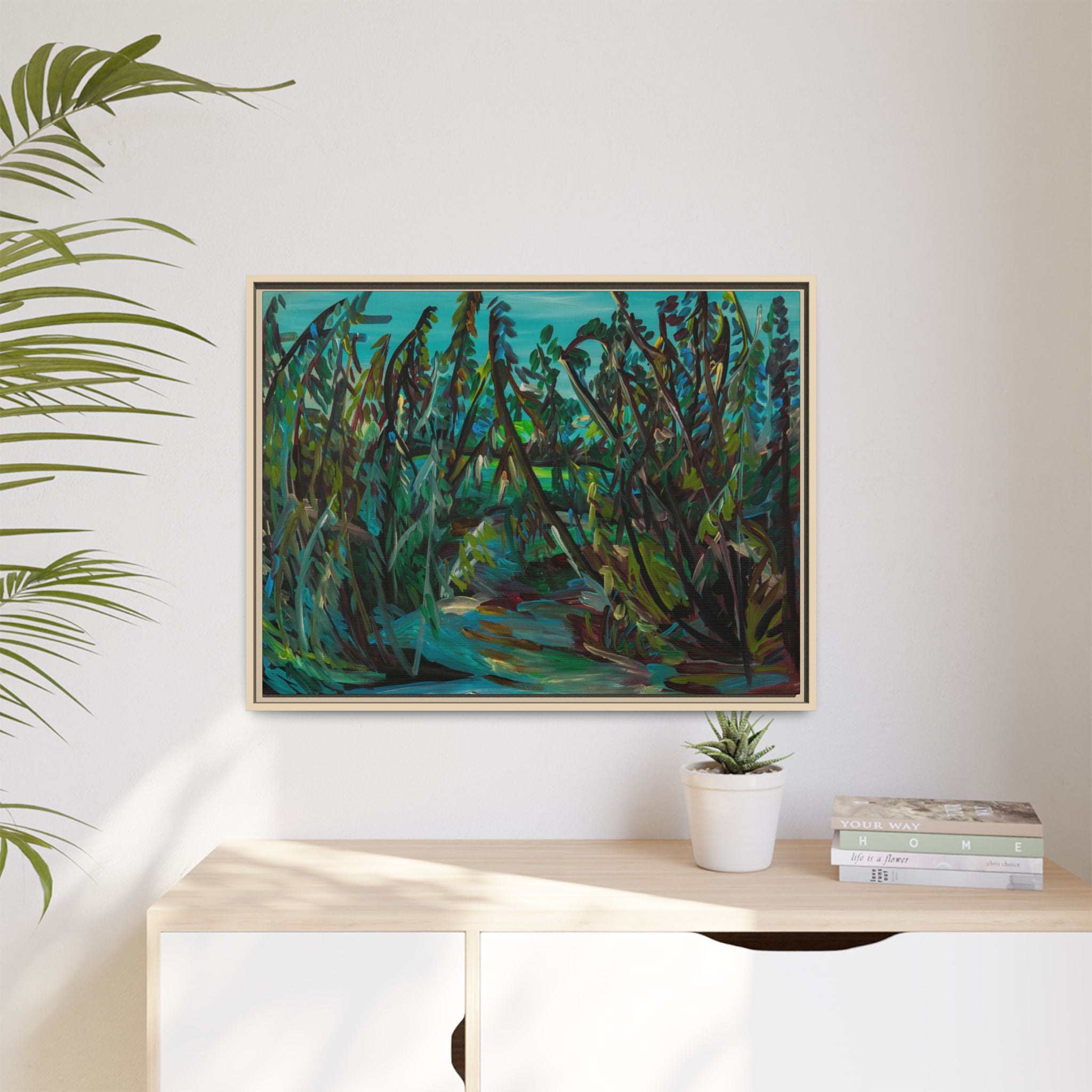 Matte Canvas, Framed (Multi-color)