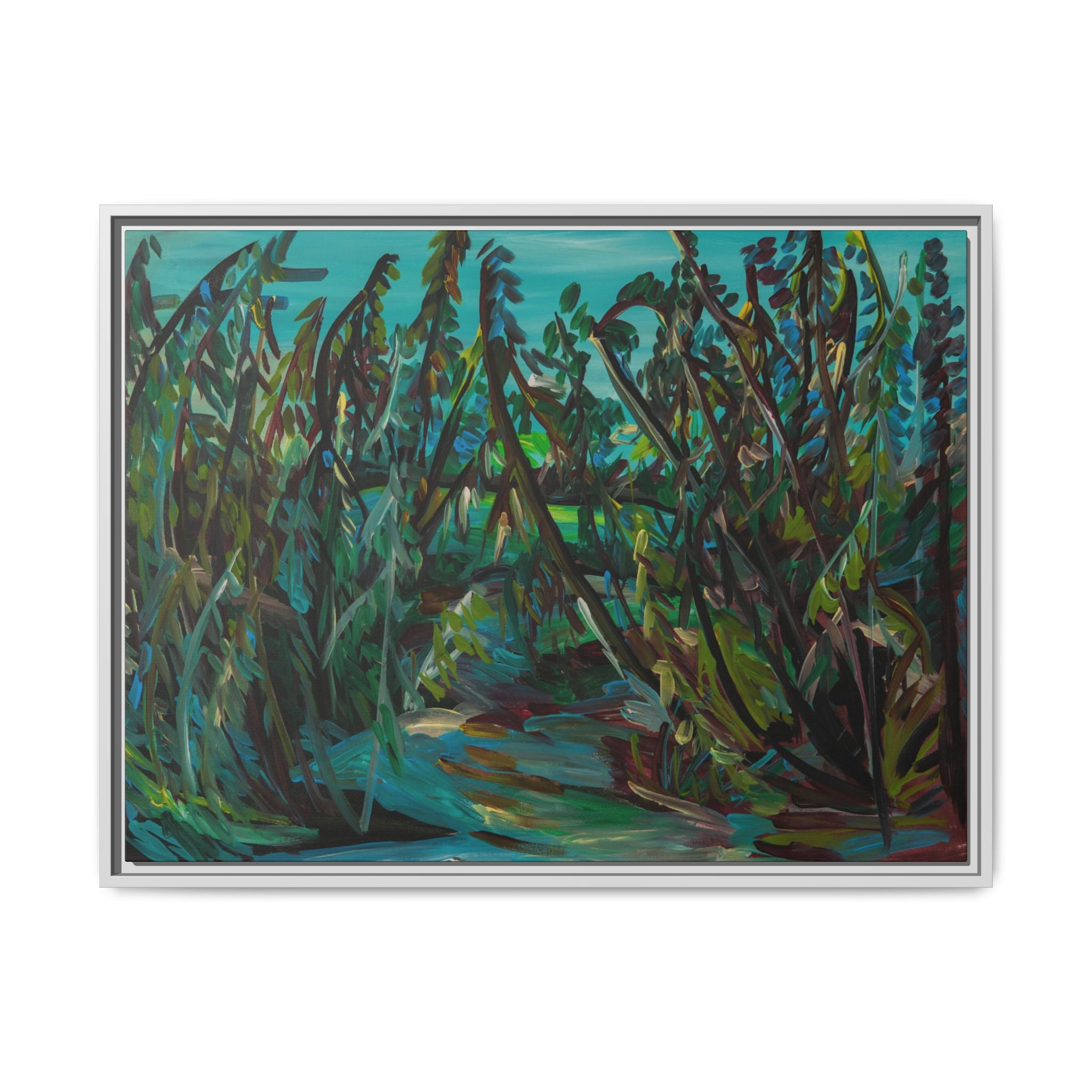 Matte Canvas, Framed (Multi-color)