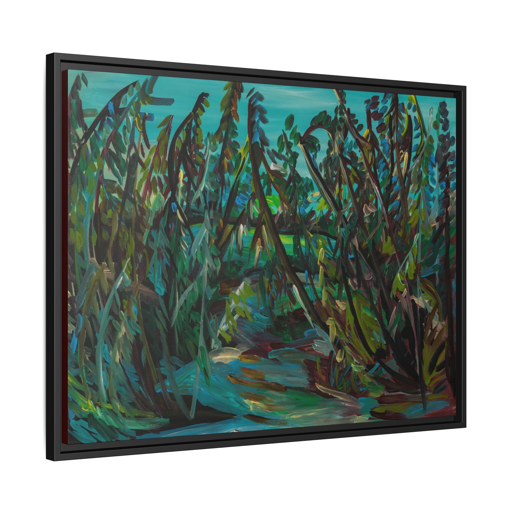 Matte Canvas, Framed (Multi-color)