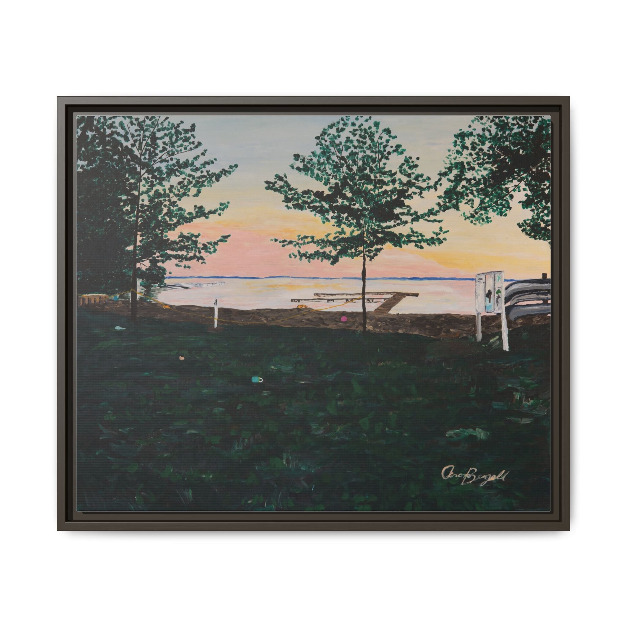 Matte Canvas, Framed (Multi-color)