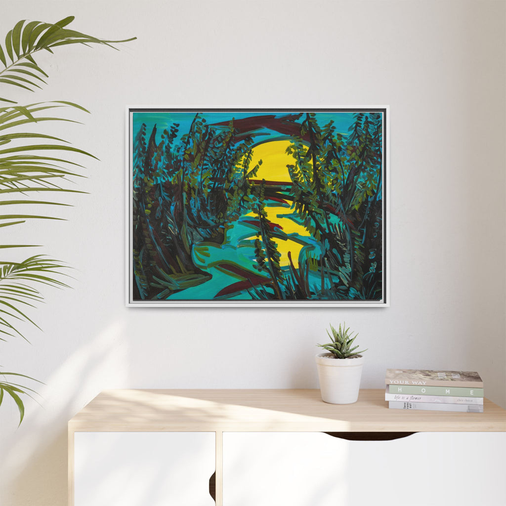 Matte Canvas, Framed (Multi-color)