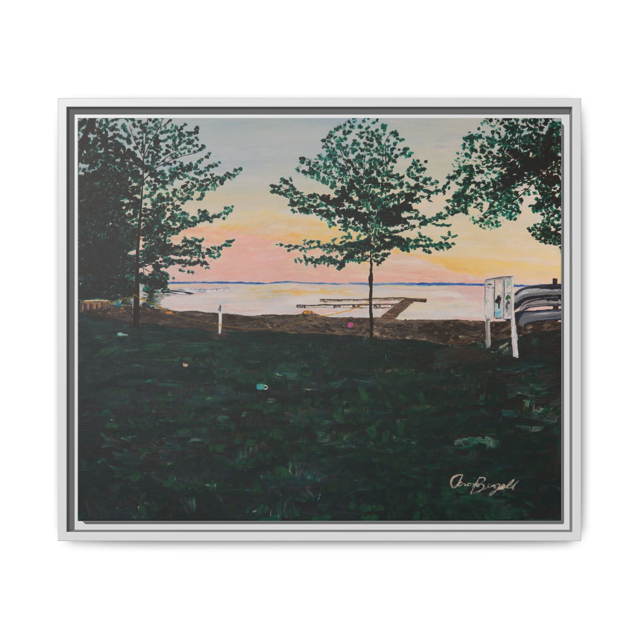 Matte Canvas, Framed (Multi-color)
