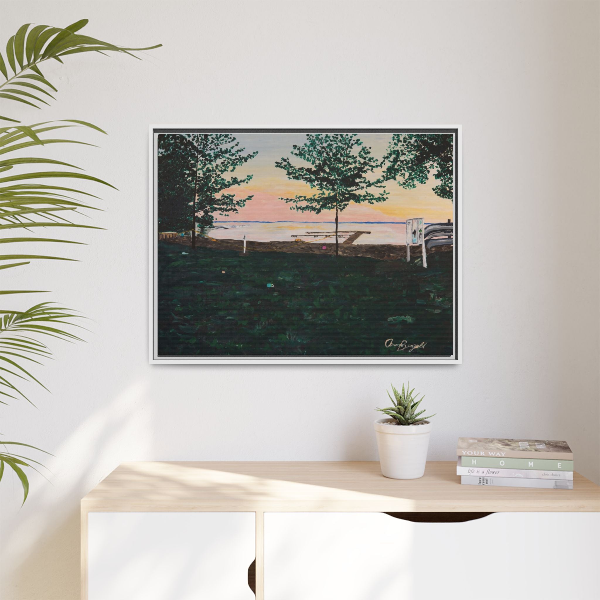 Matte Canvas, Framed (Multi-color)