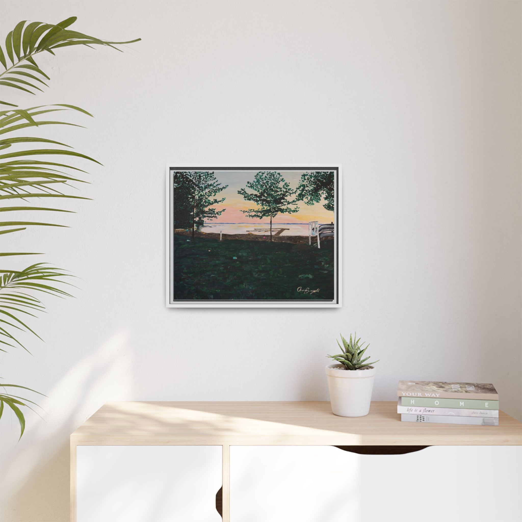 Matte Canvas, Framed (Multi-color)