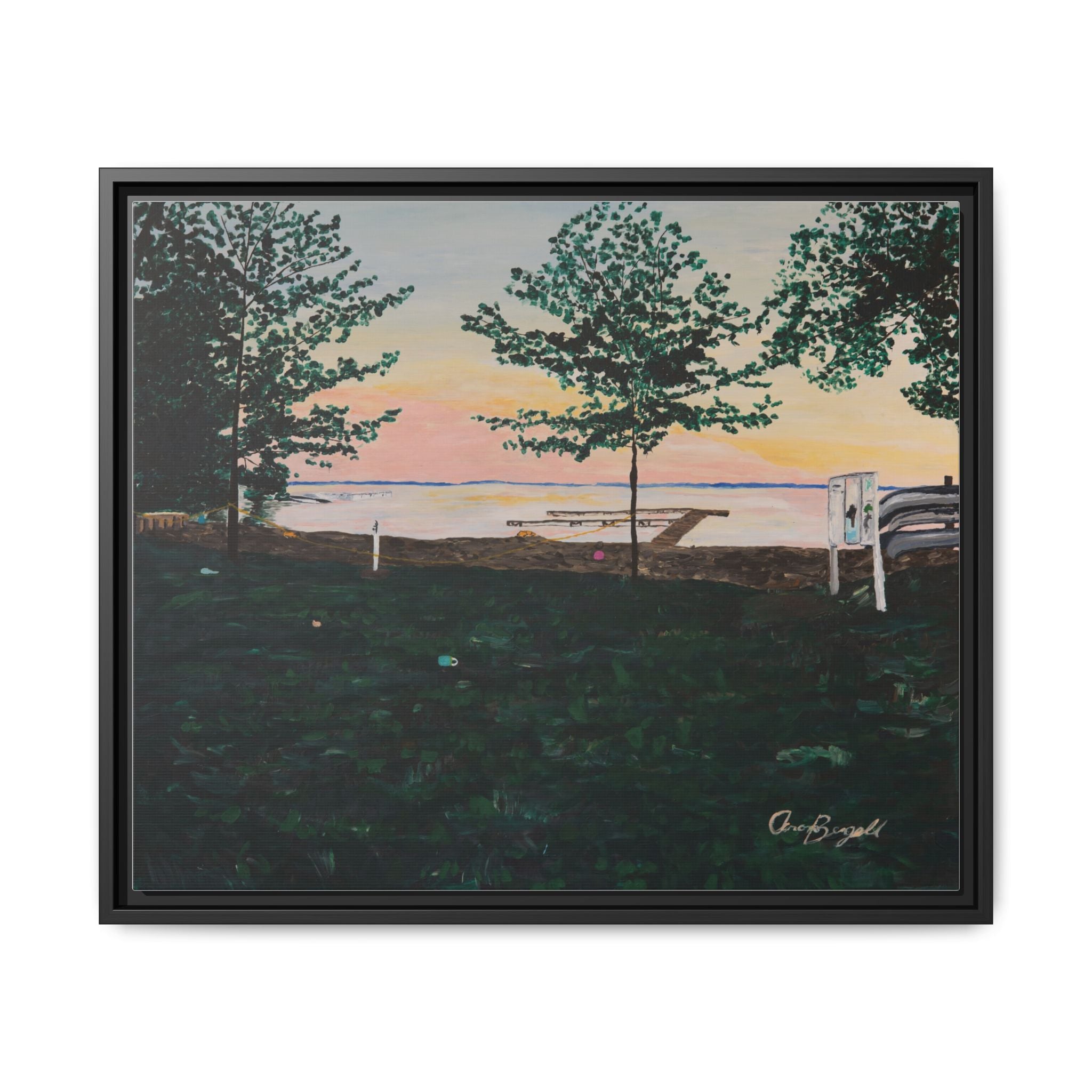 Matte Canvas, Framed (Multi-color)