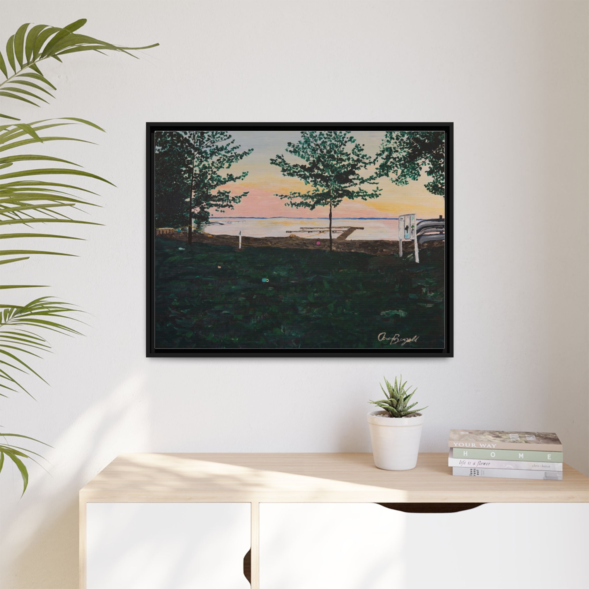 Matte Canvas, Framed (Multi-color)