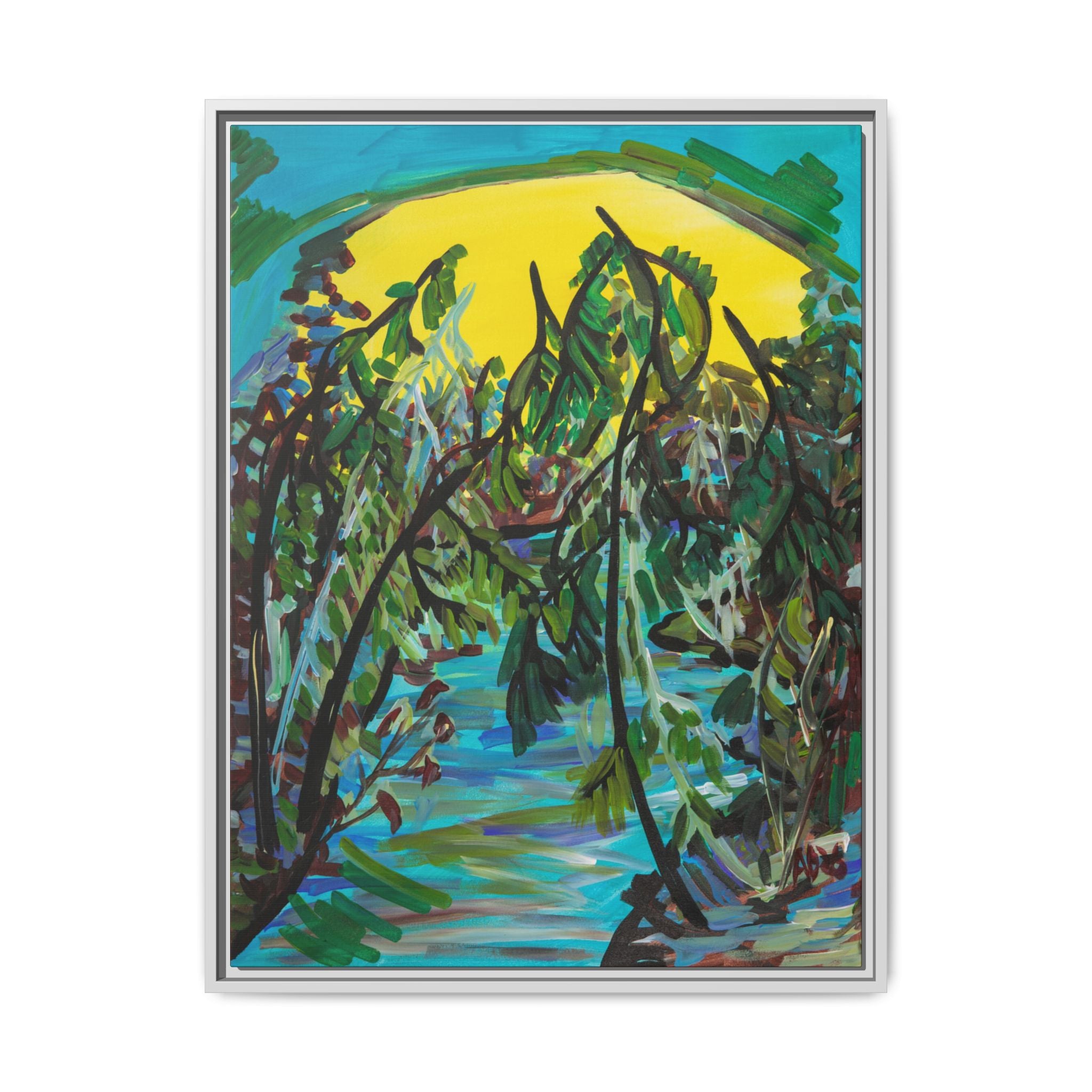 Matte Canvas, Framed (Multi-color)