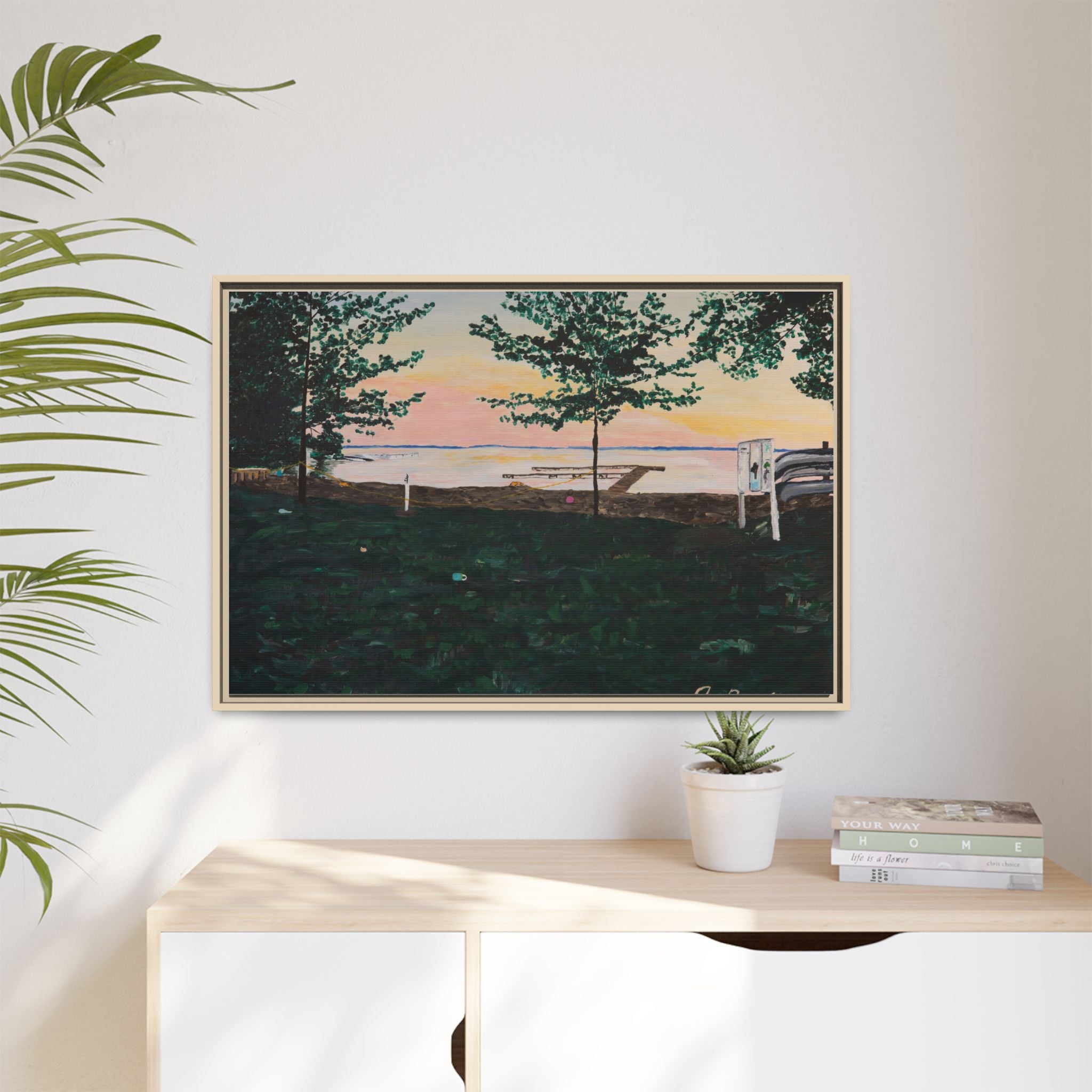 Matte Canvas, Framed (Multi-color)