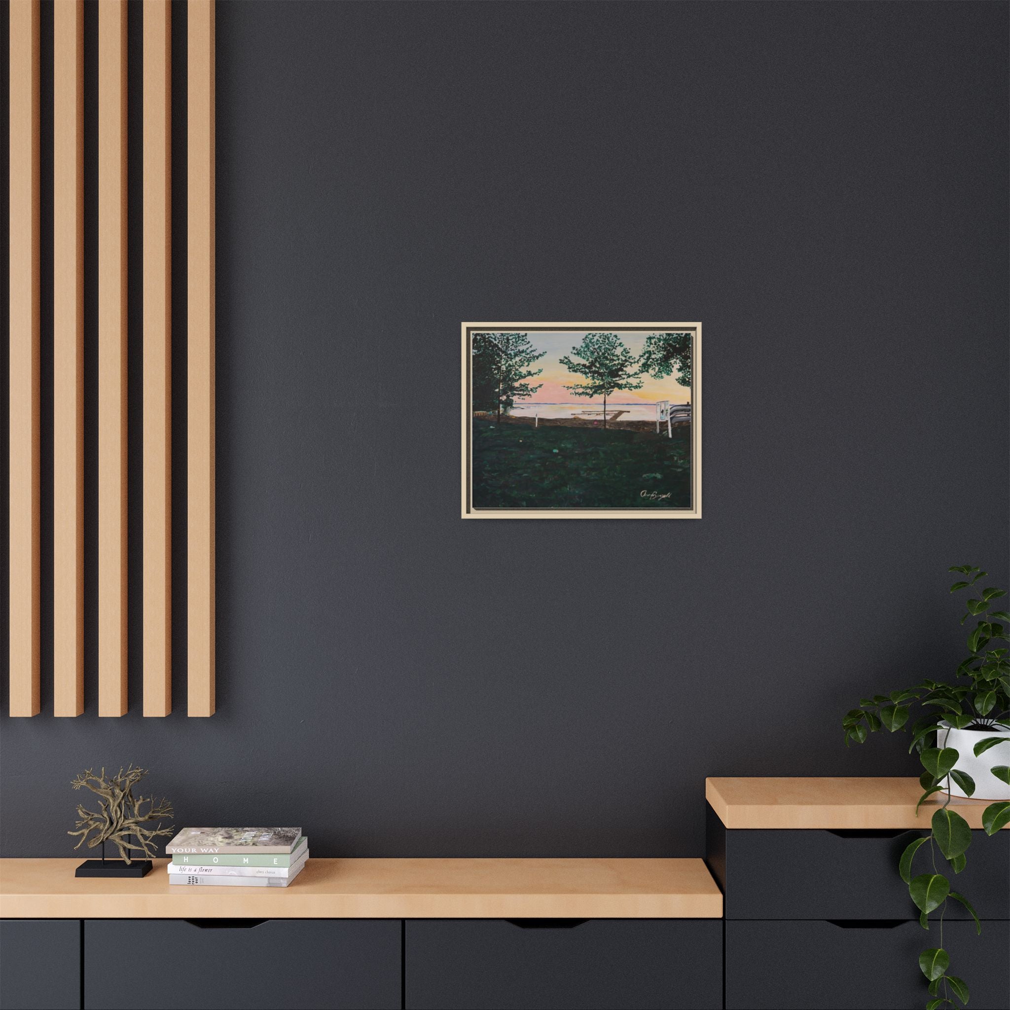 Matte Canvas, Framed (Multi-color)