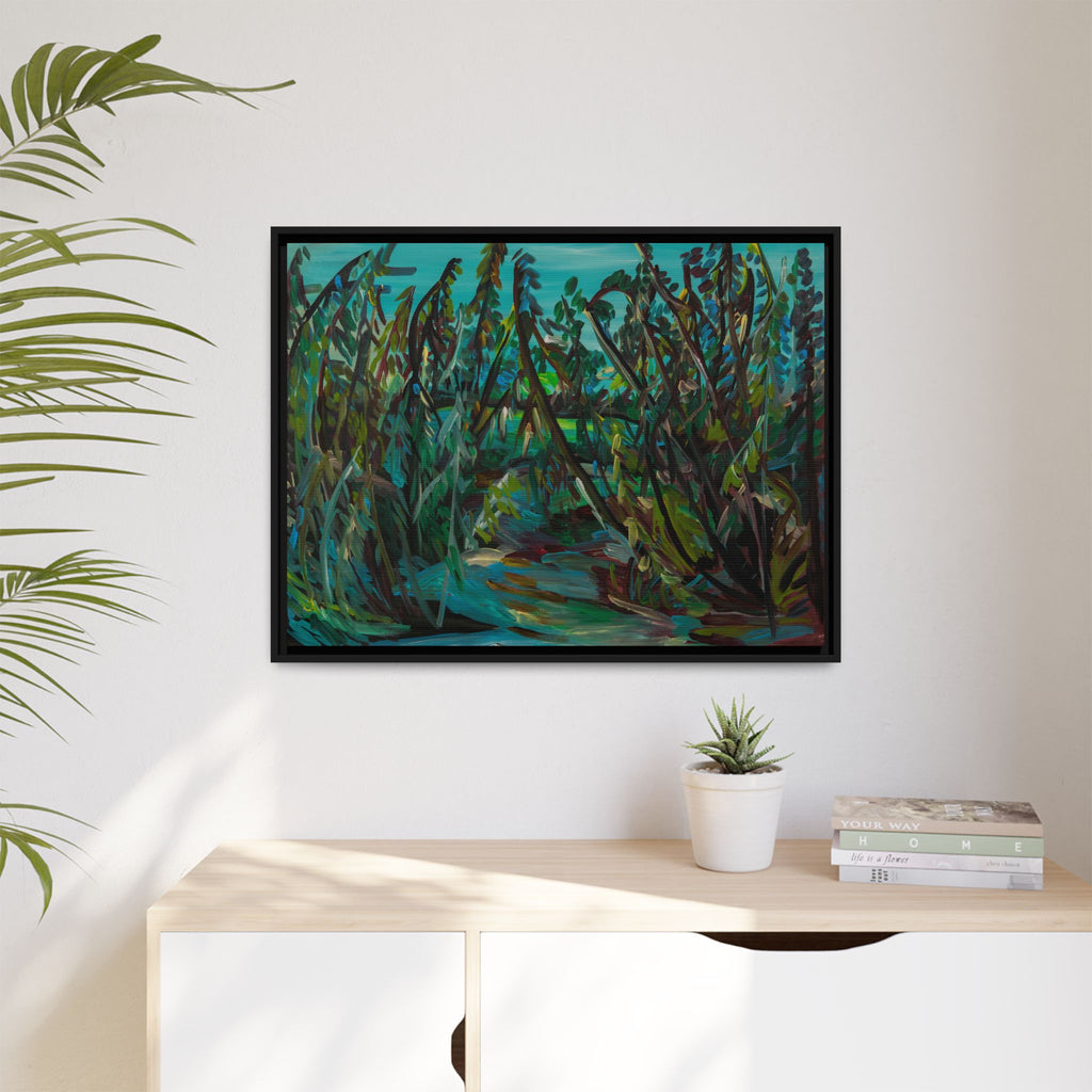 Matte Canvas, Framed (Multi-color)