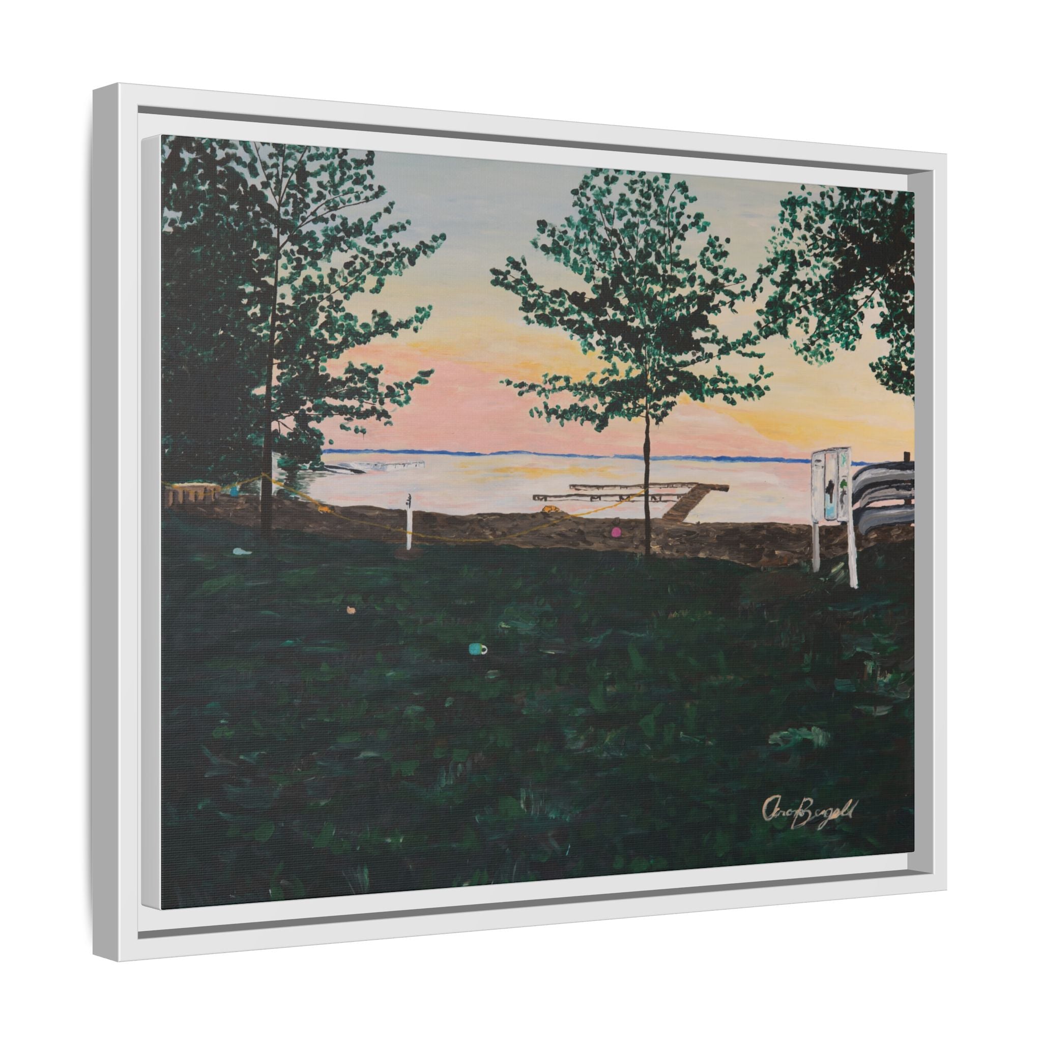 Matte Canvas, Framed (Multi-color)