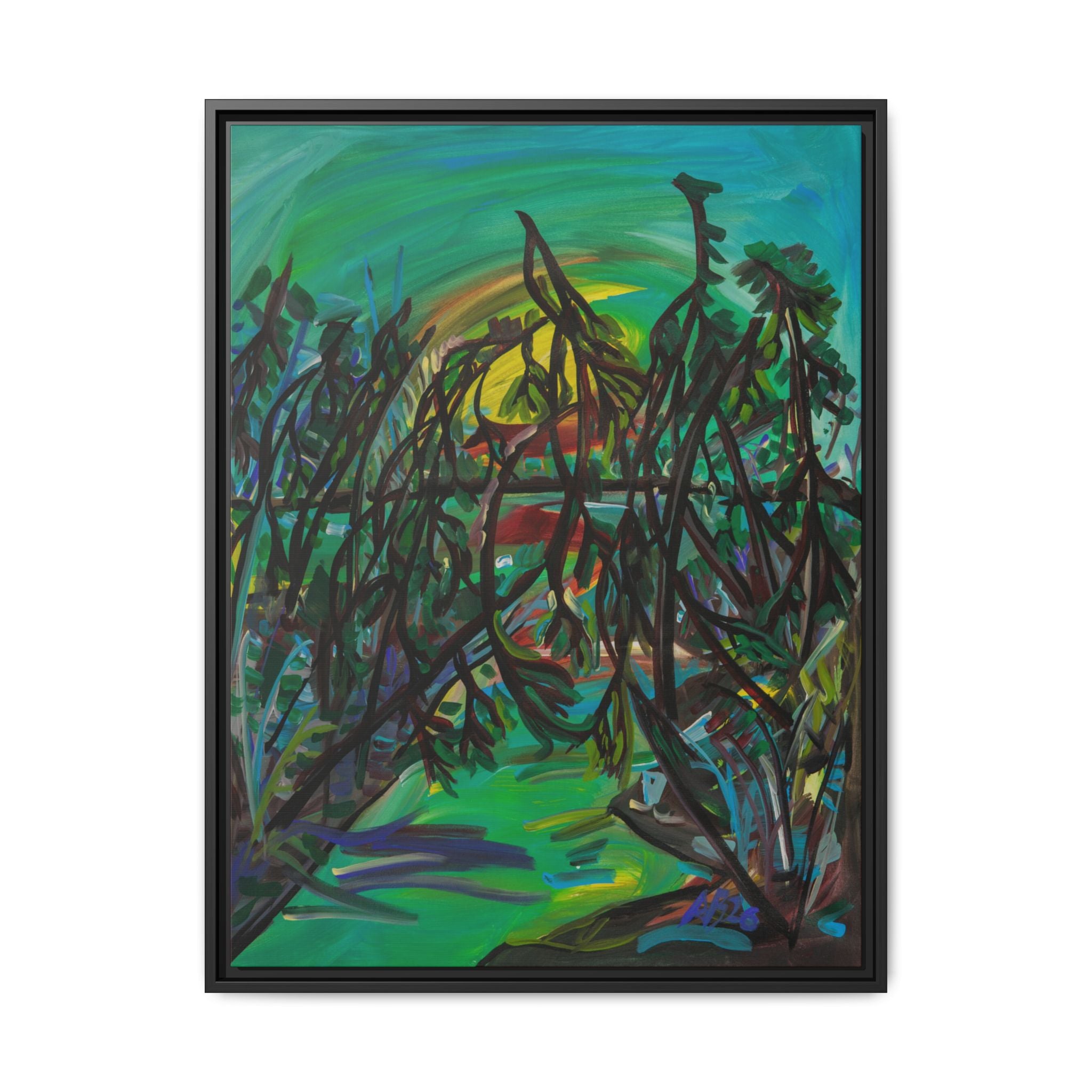 Matte Canvas, Framed (Multi-color)