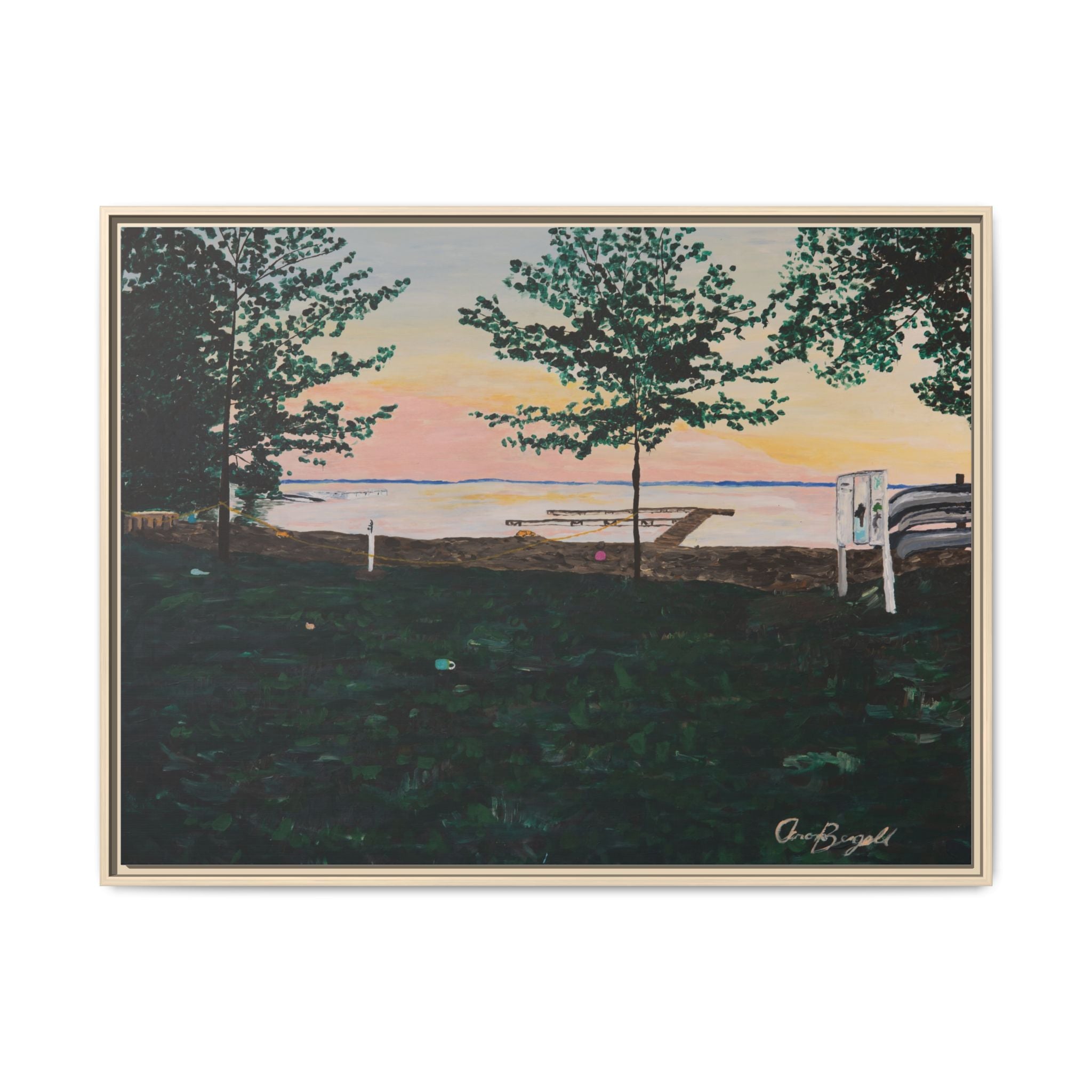 Matte Canvas, Framed (Multi-color)
