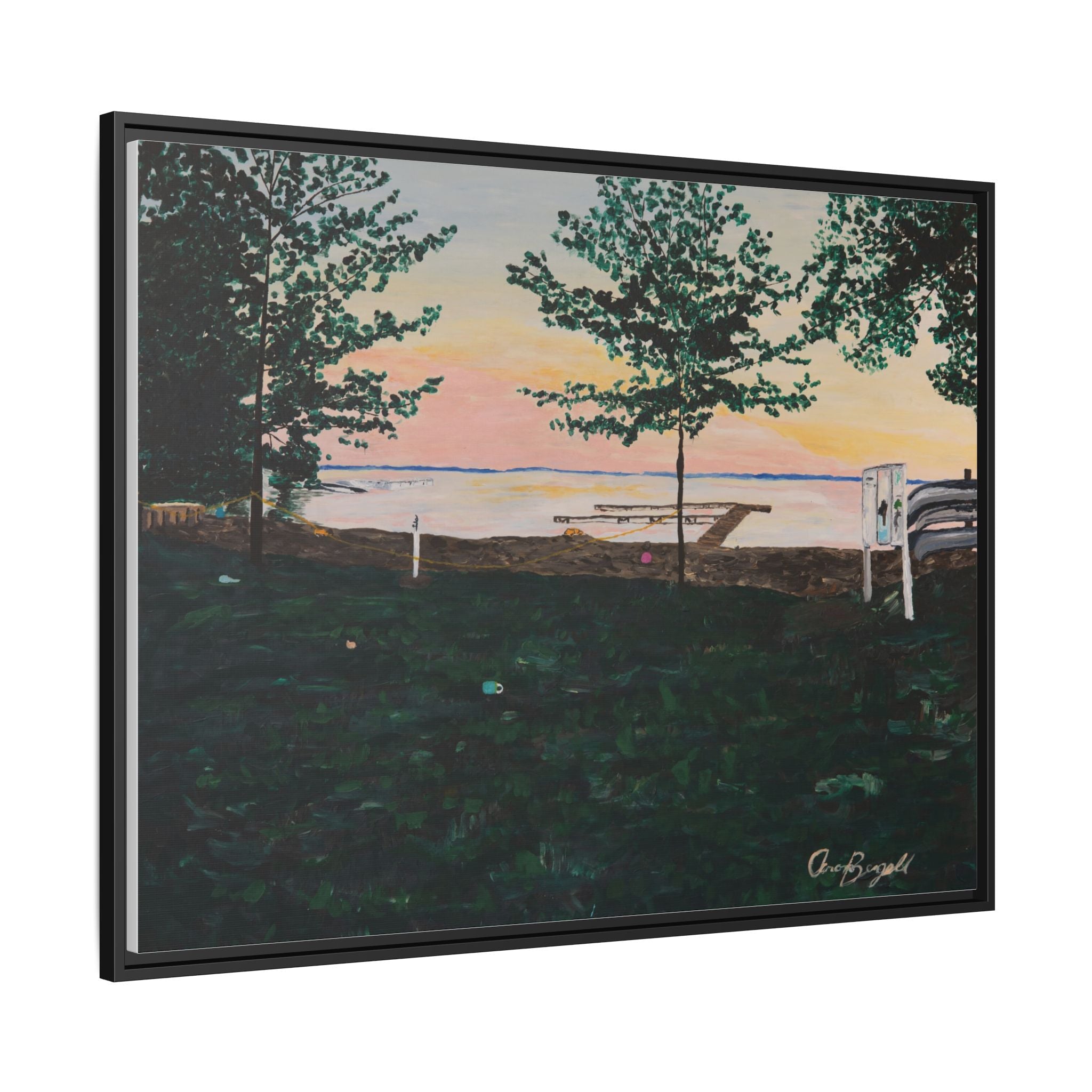 Matte Canvas, Framed (Multi-color)