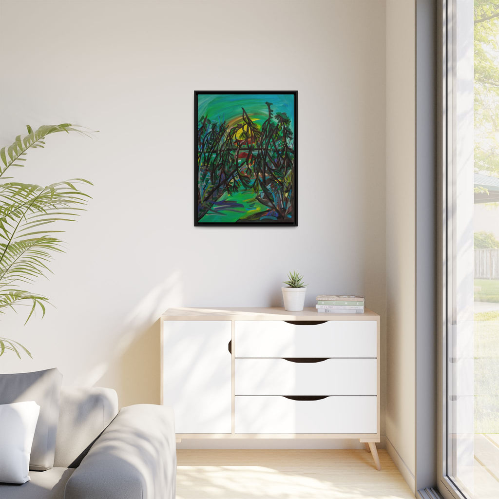 Matte Canvas, Framed (Multi-color)