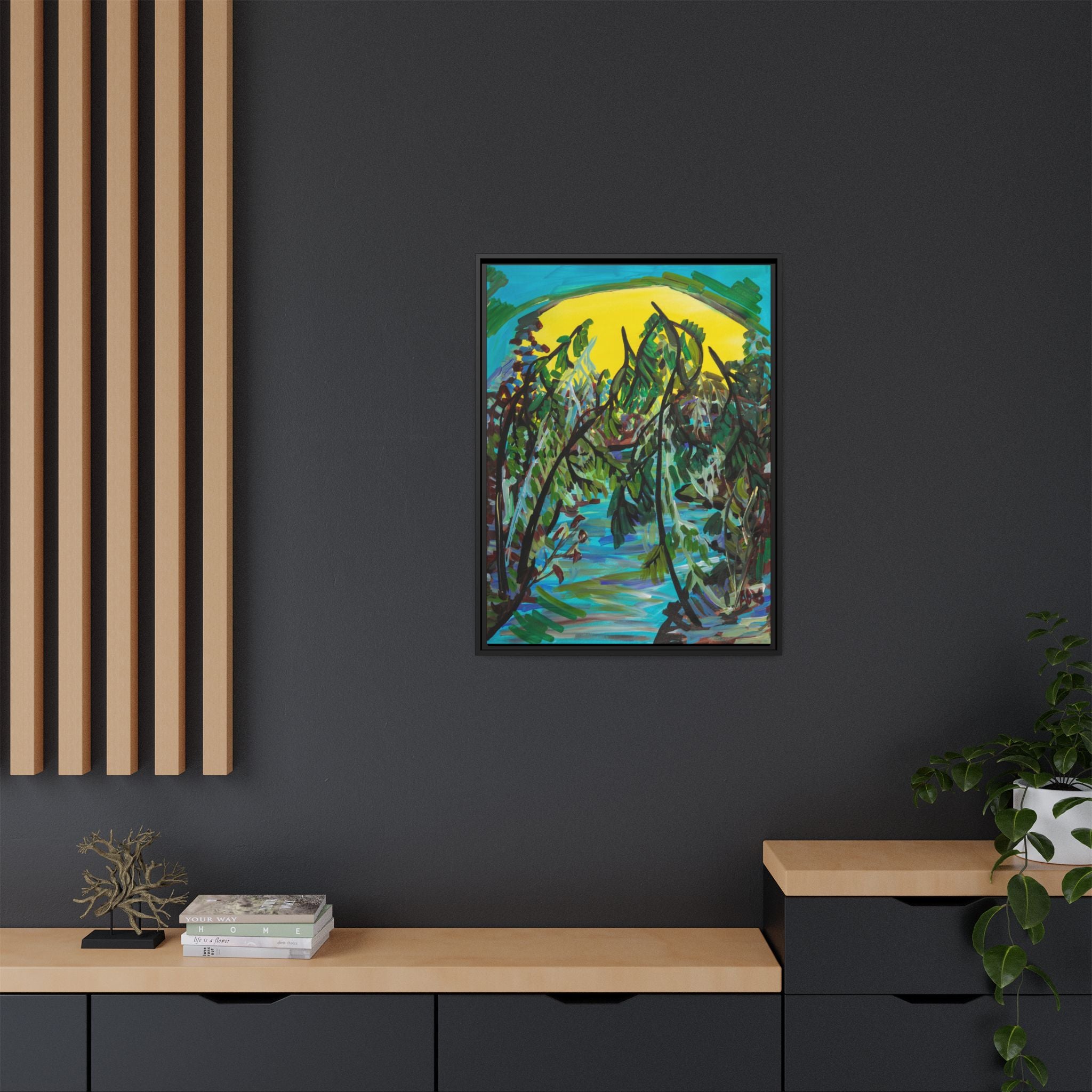 Matte Canvas, Framed (Multi-color)