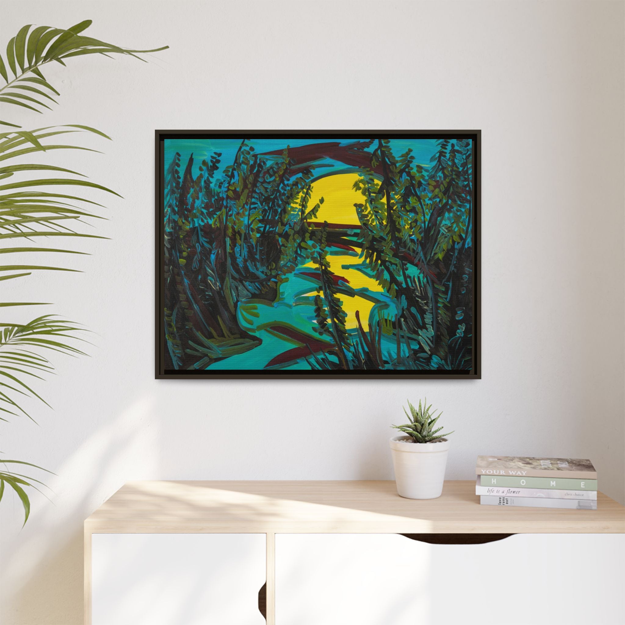 Matte Canvas, Framed (Multi-color)