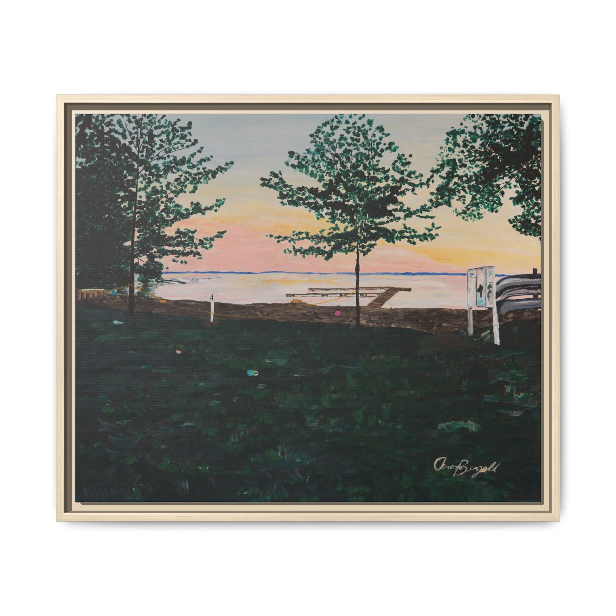 Matte Canvas, Framed (Multi-color)