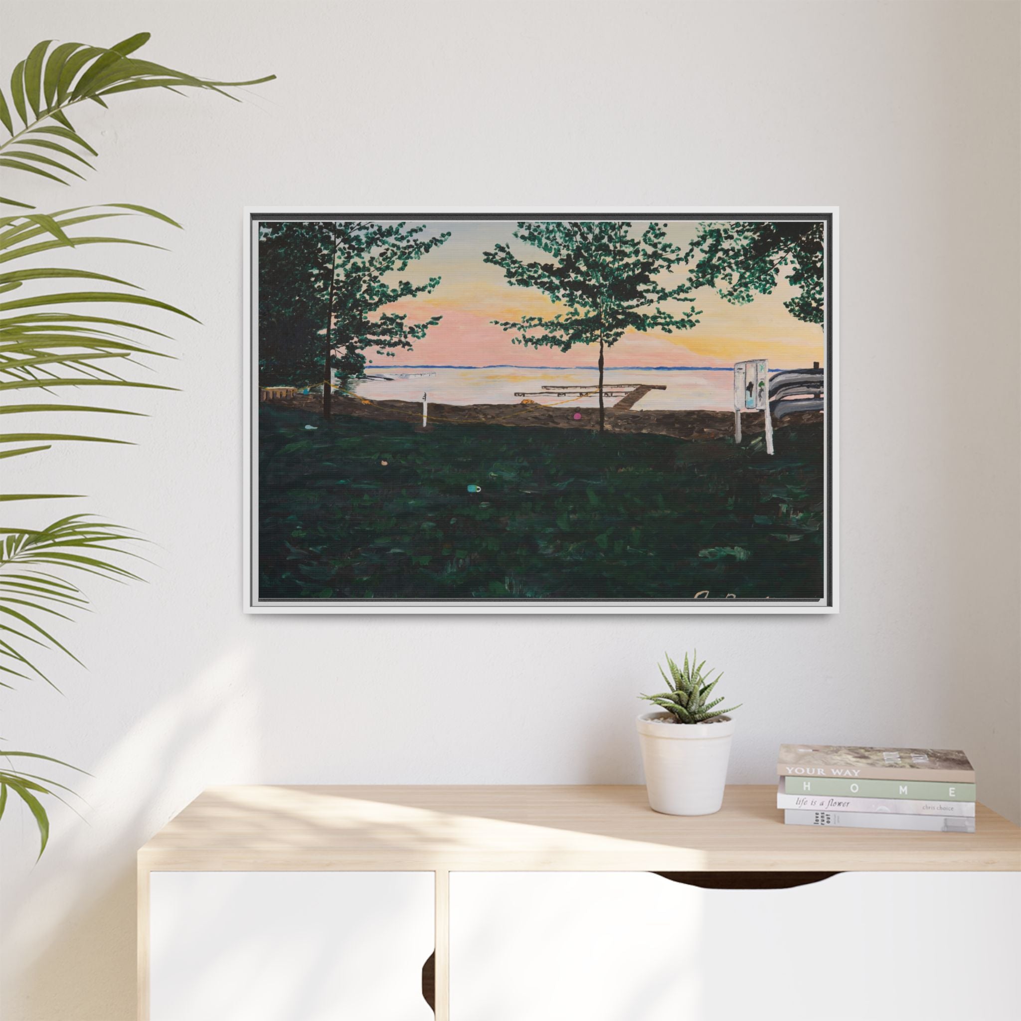 Matte Canvas, Framed (Multi-color)