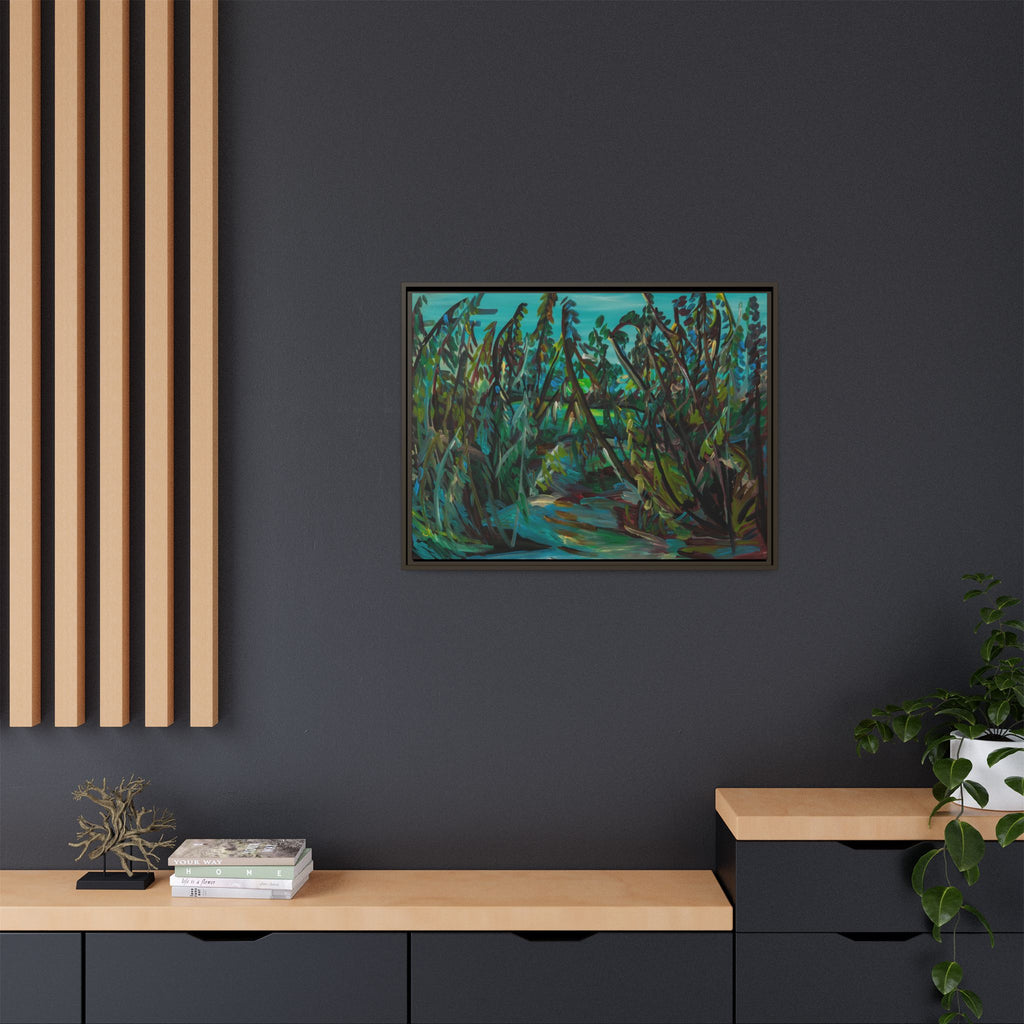 Matte Canvas, Framed (Multi-color)
