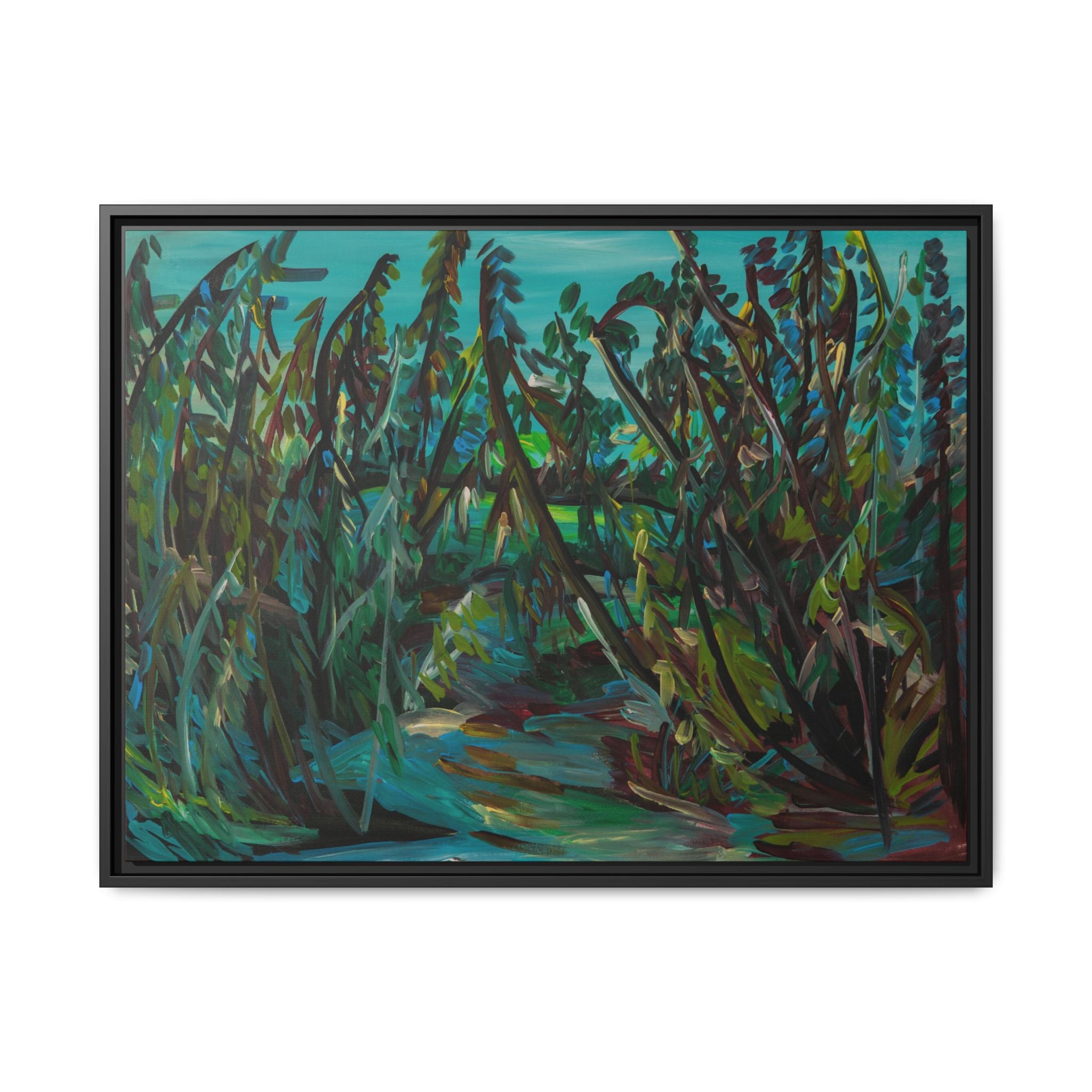 Matte Canvas, Framed (Multi-color)