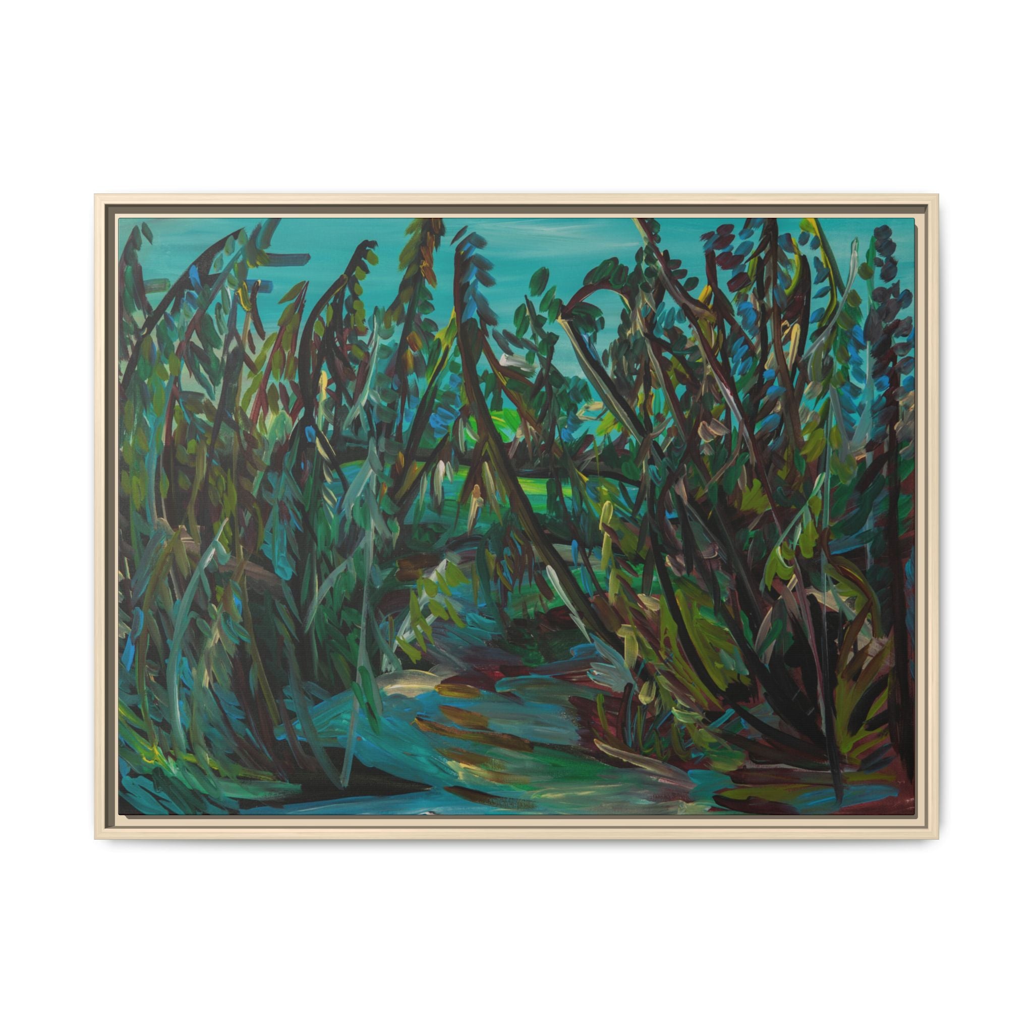 Matte Canvas, Framed (Multi-color)