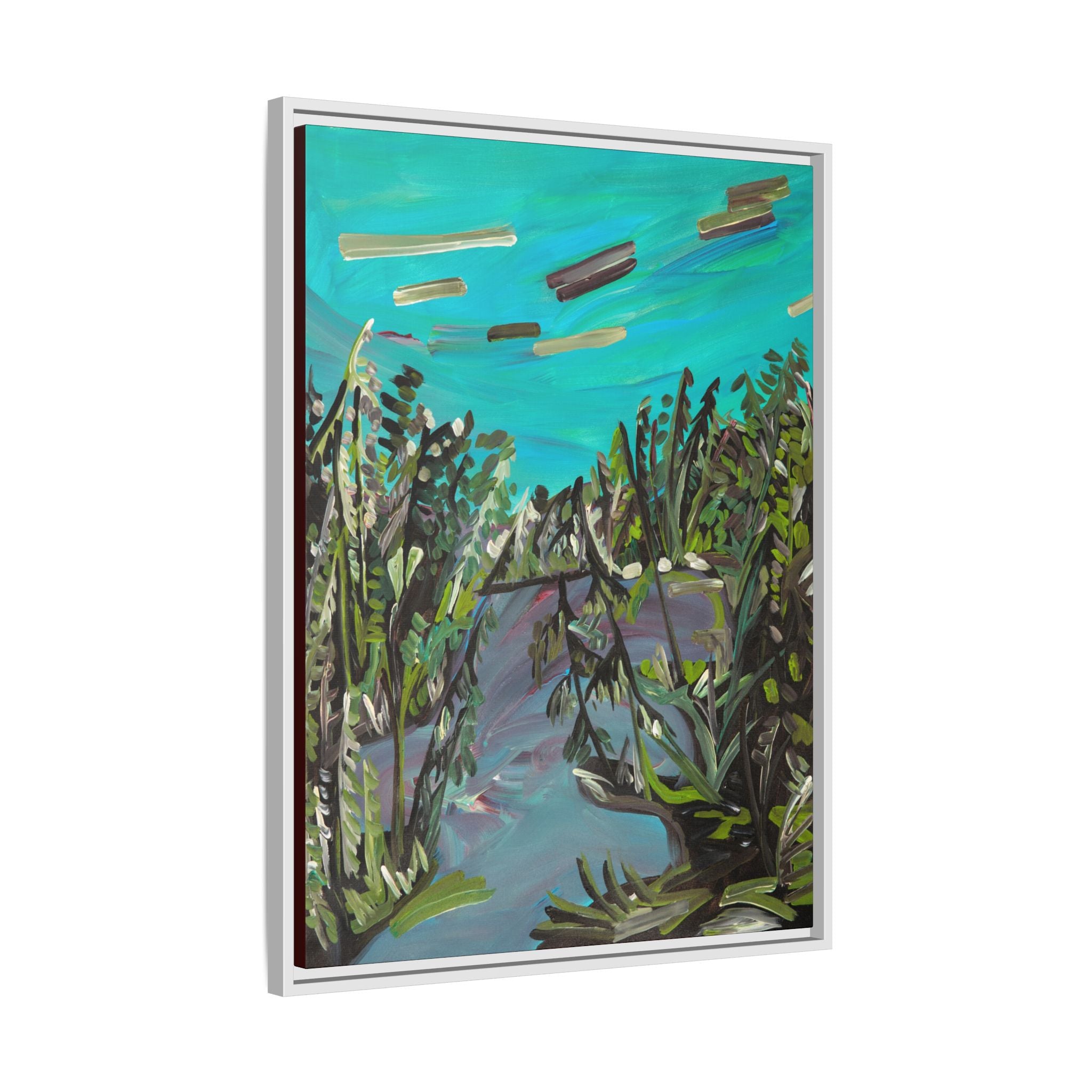 Matte Canvas, Framed (Multi-color)
