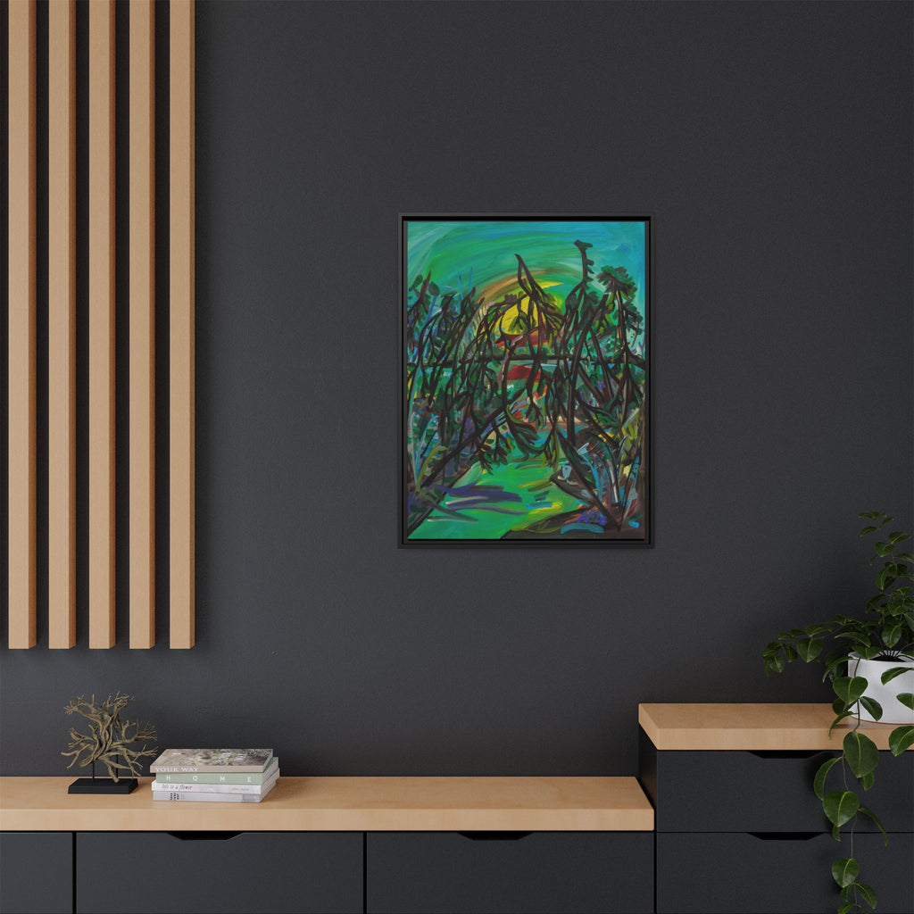 Matte Canvas, Framed (Multi-color)