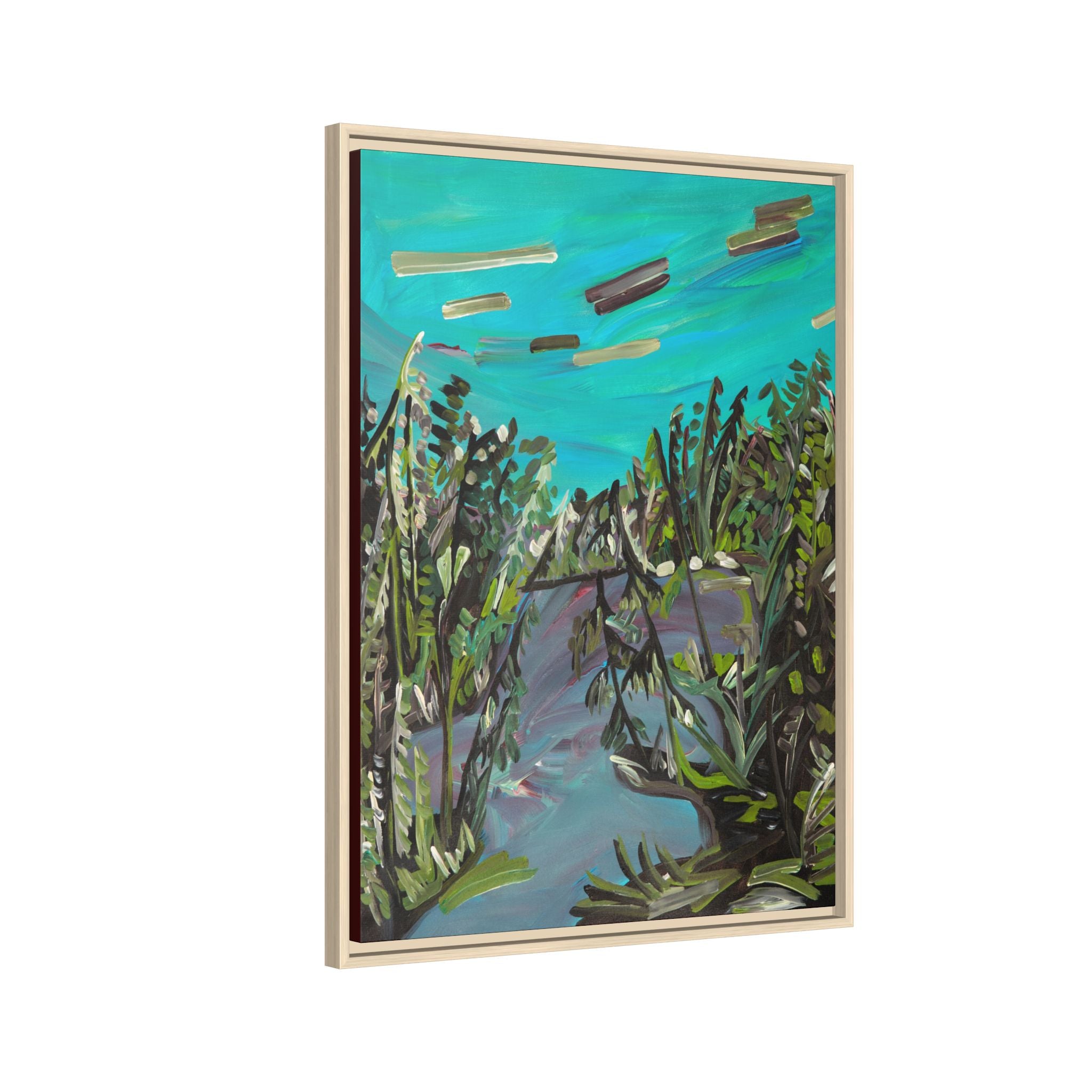 Matte Canvas, Framed (Multi-color)