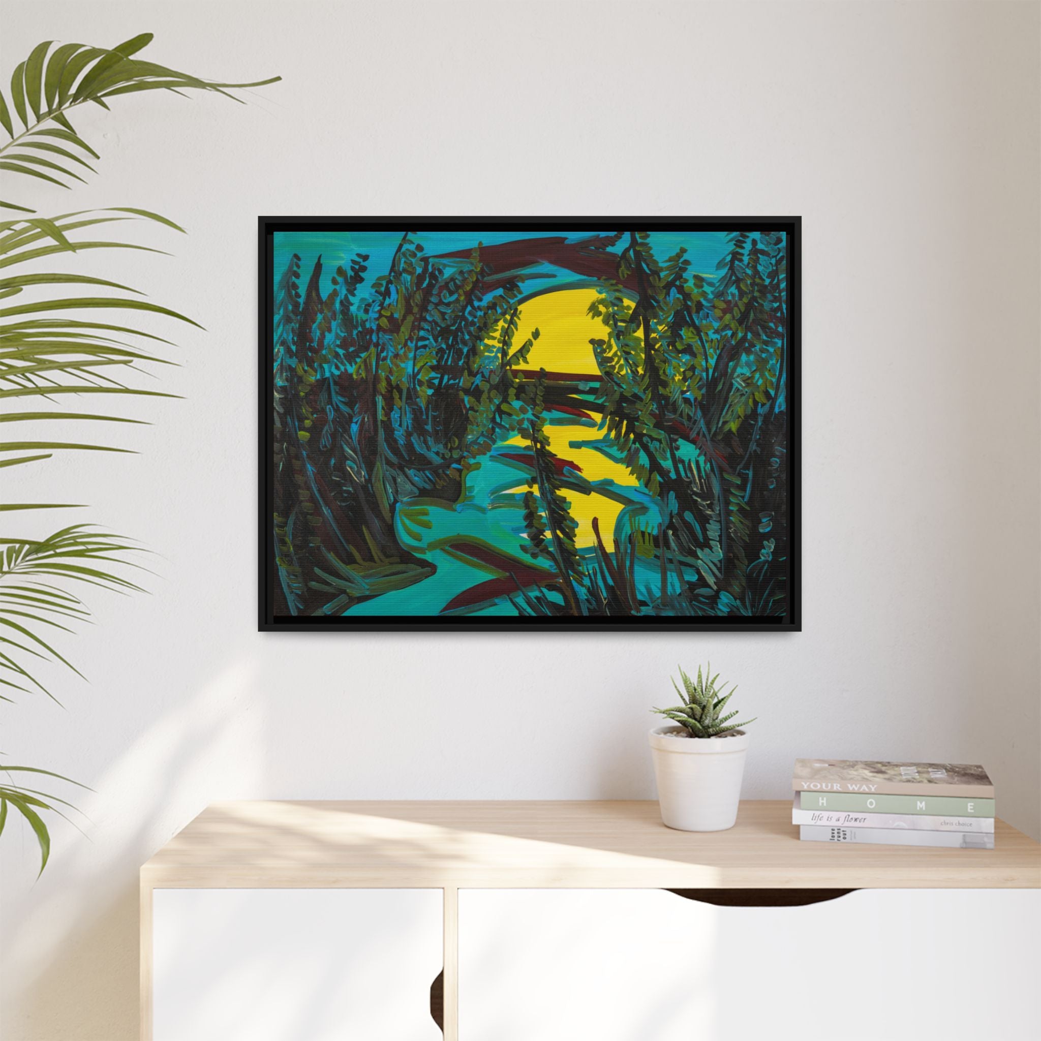 Matte Canvas, Framed (Multi-color)