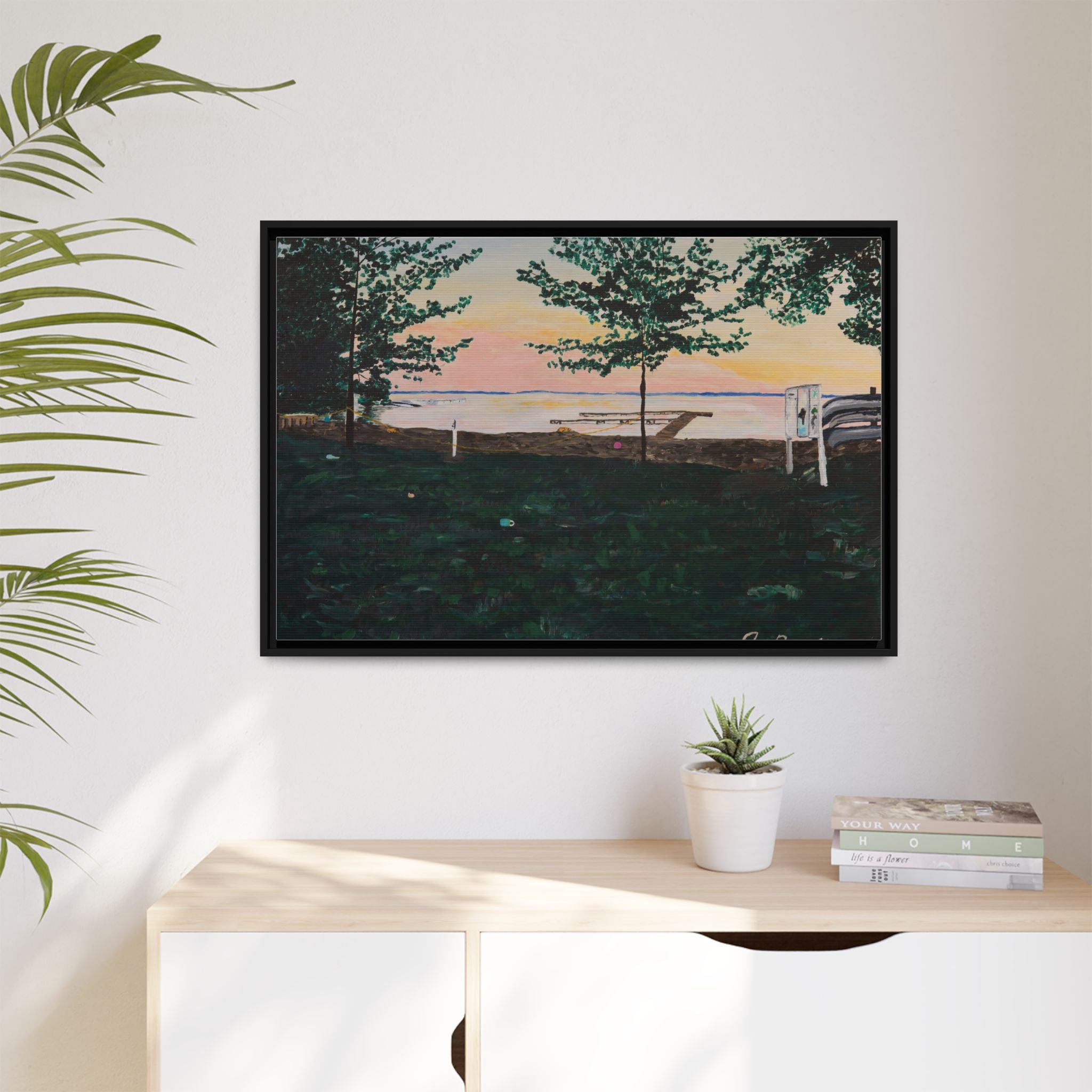 Matte Canvas, Framed (Multi-color)