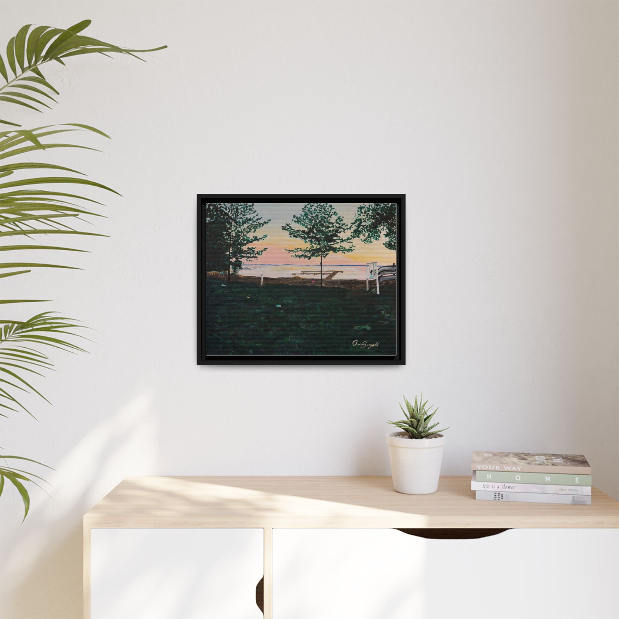 Matte Canvas, Framed (Multi-color)