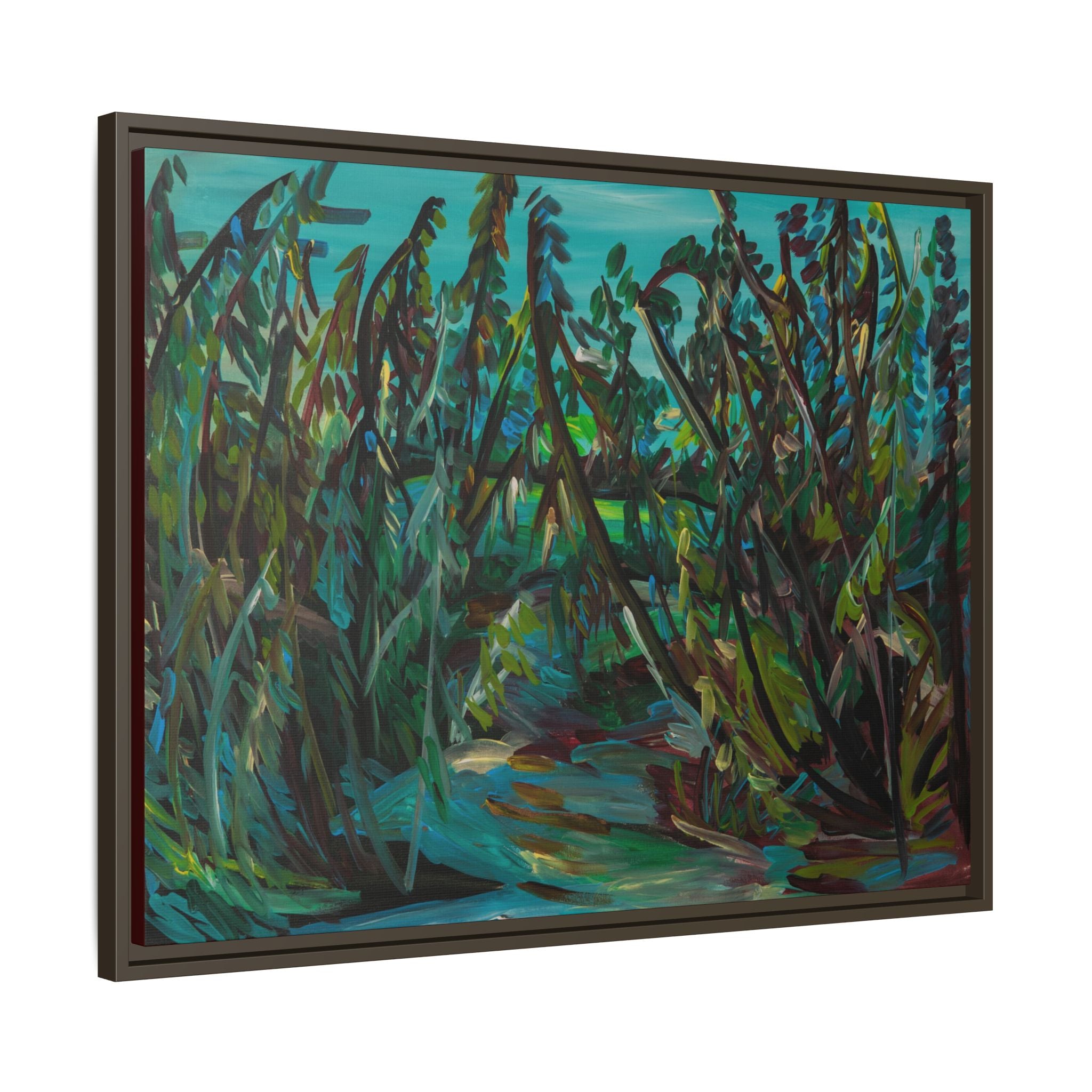 Matte Canvas, Framed (Multi-color)